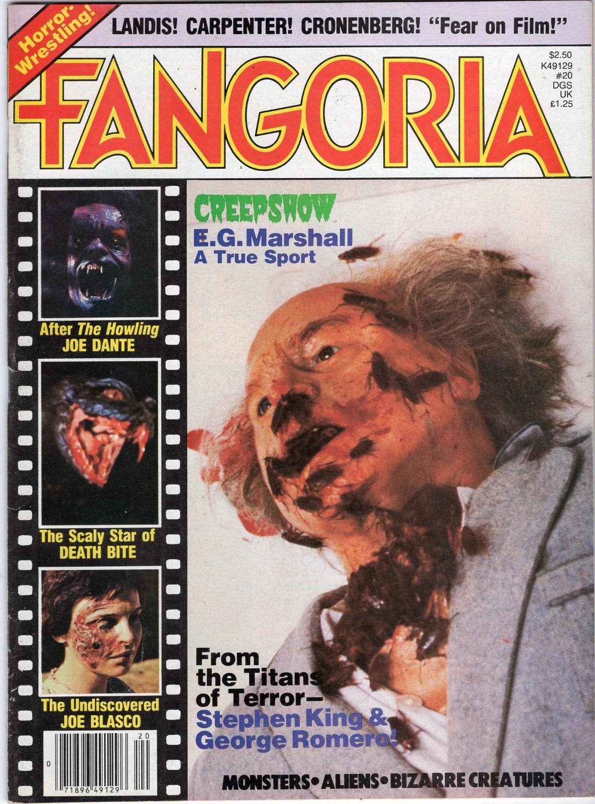 Fangoria Issue #20 1982 Creepshow Cover, Joe Dante and Blasco Off White Pages VF