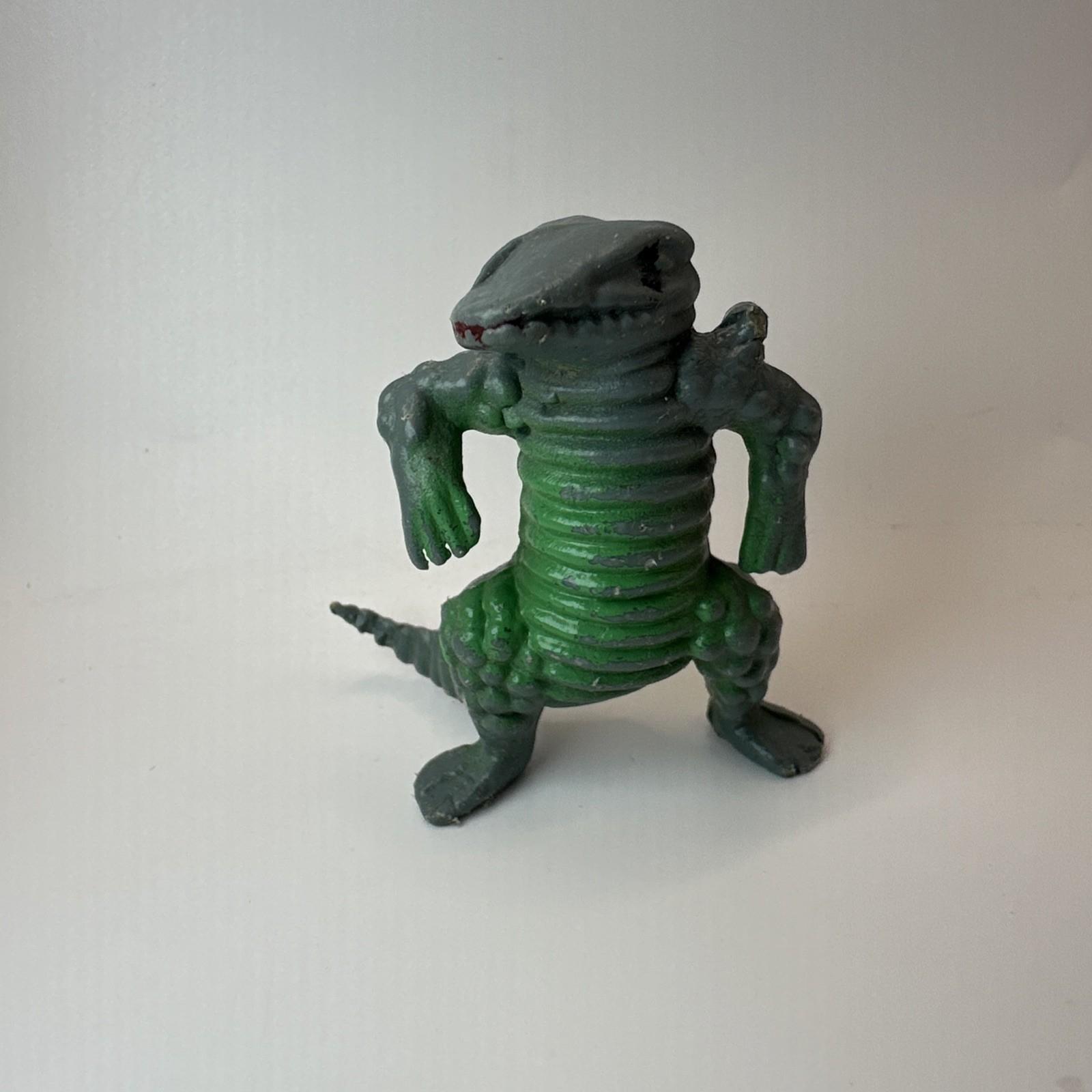 Vintage 1980s Chinasaur 2” Green Alligator Monster Dinosaur Toy Figure Rare