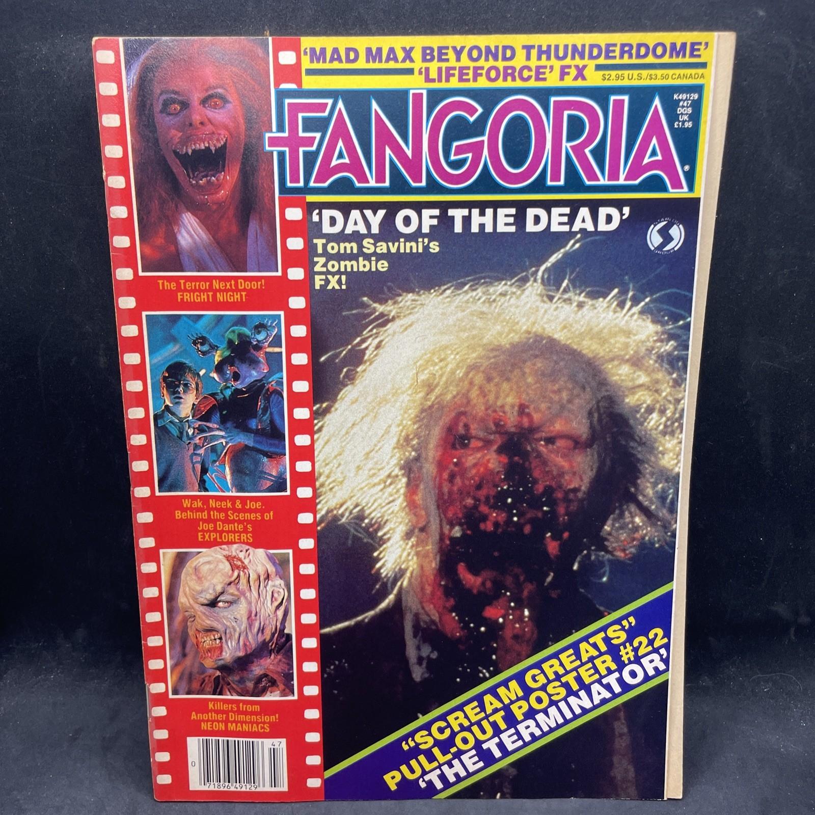 Fangoria #47 Aug 1985 - Day of the Dead Tom Savini FX, Fright Night, Mad Max 196