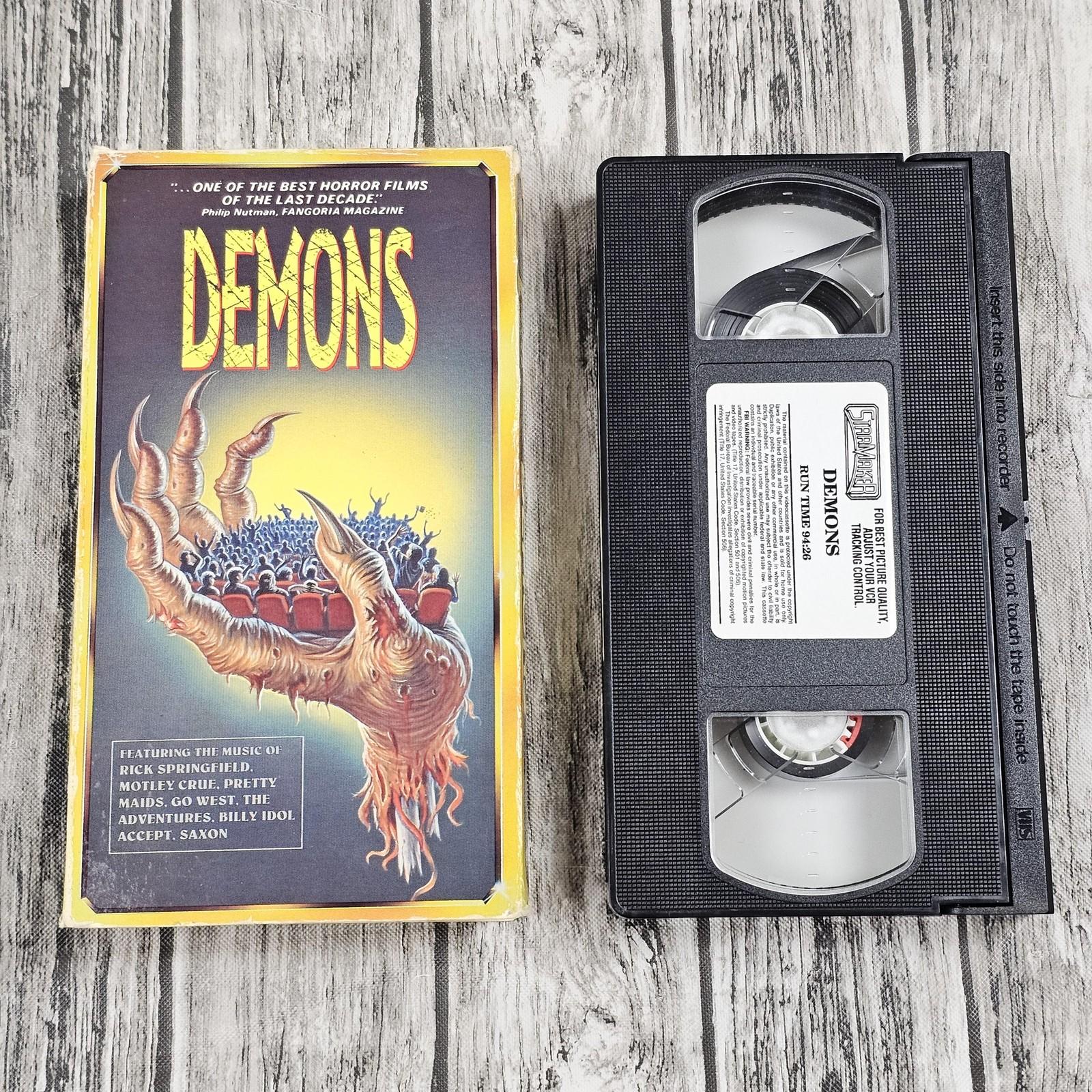 Demons VHS StarMaker Action Horror Movie NTSC (1985) Rare 1991