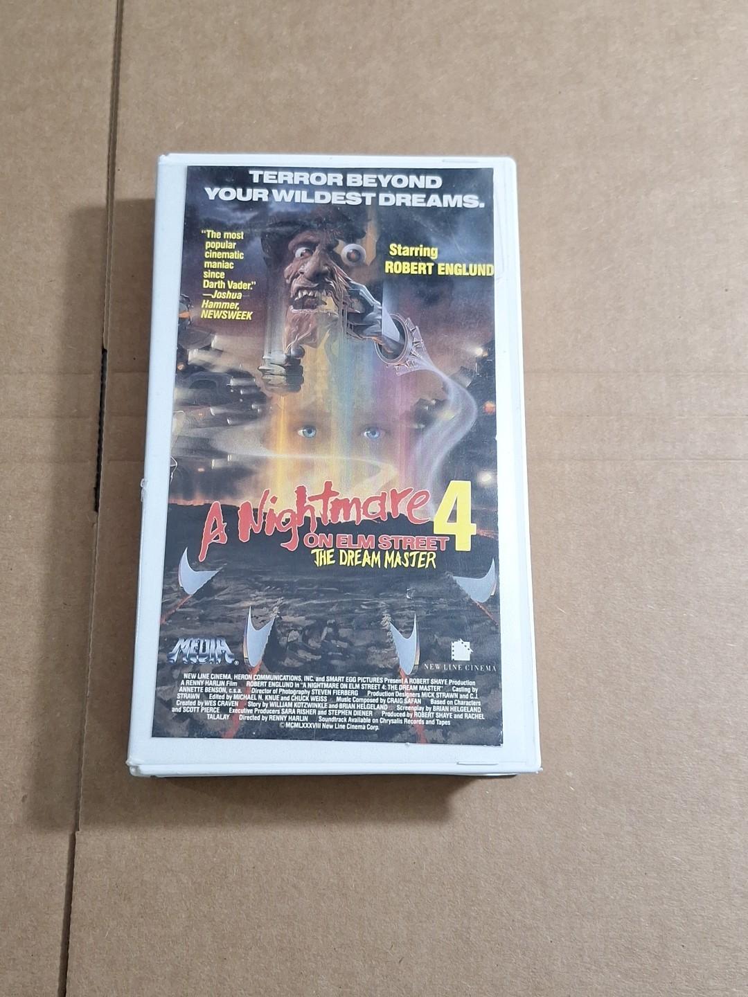 A Nightmare on Elm Street 4: The Dream Master BETAMAX 1988 MEDIA RARE CUT BOX 
