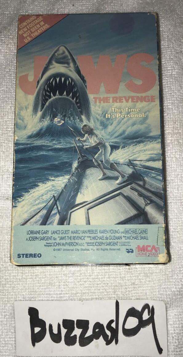 MCA Video Jaws The Revenge (VHS 1988) Lorraine Gary Original Box Horror Movie