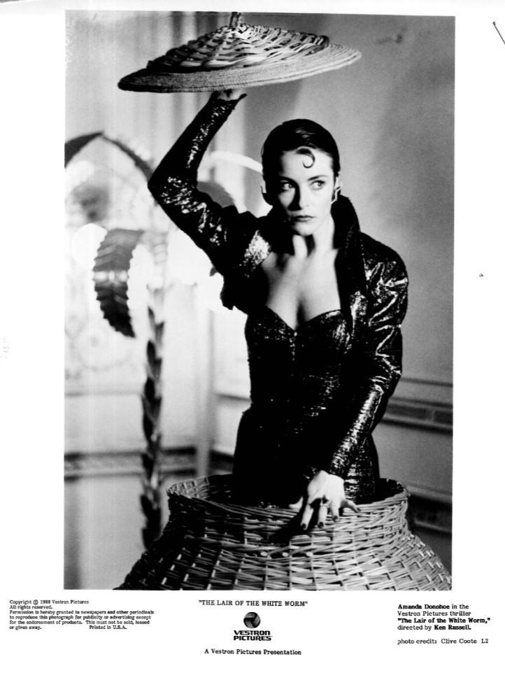 1988 VESTRON PICTURES - THE LAIR OF THE WHITE WORM - AMANDA DONOHOE- PROMO PHOTO