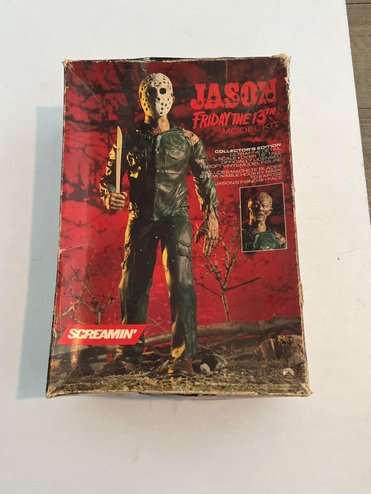 Vintage!!!!!! Jason Friday The 13th Vinyl Model Kit by Screamin' Model 1/4 Scale
