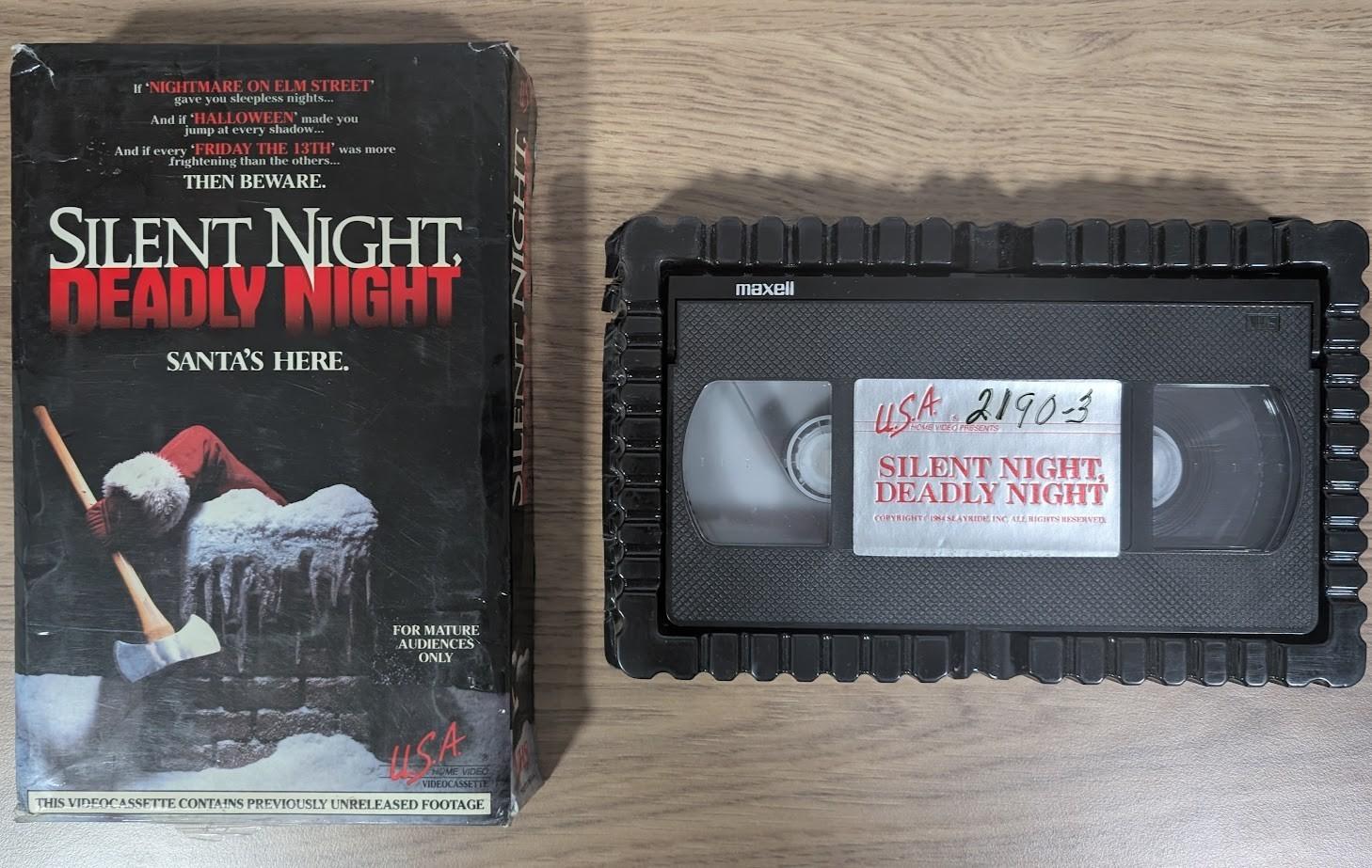 Silent Night Deadly Night Big Box VHS U.S.A Home Video 1986 Slasher Horror Rare