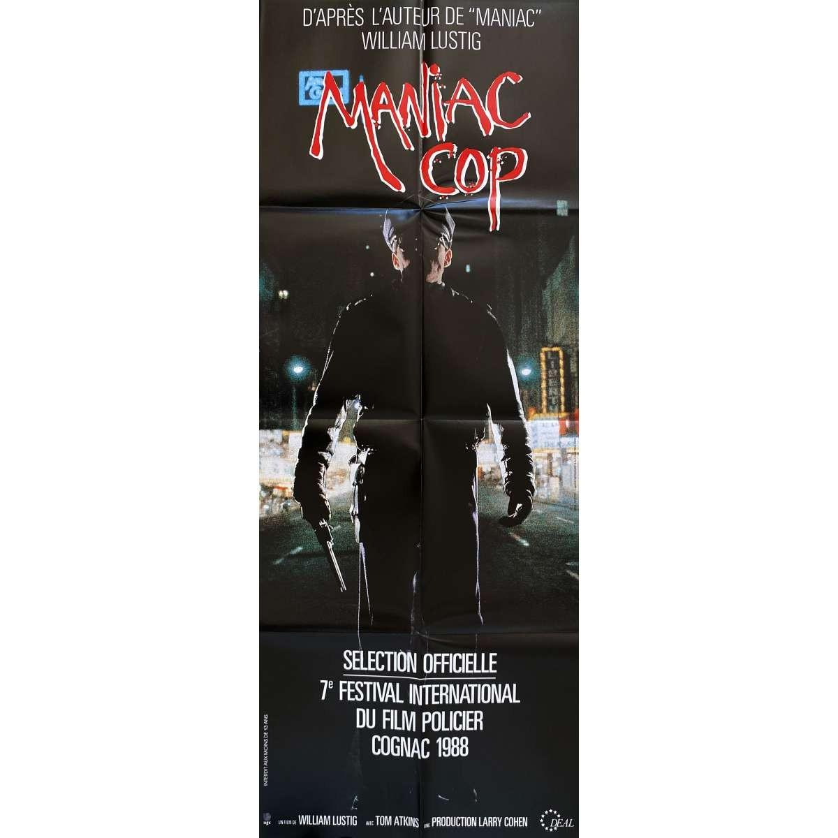 MANIAC COP Vintage Movie Poster  - 23x63 in. - 1988 - William Lustig, Bruce Camp