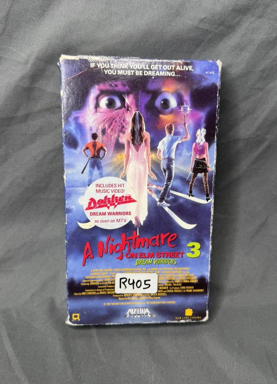 RARE A Nightmare on Elm Street 3: Dream Warriors (VHS 1987) First Release TESTED