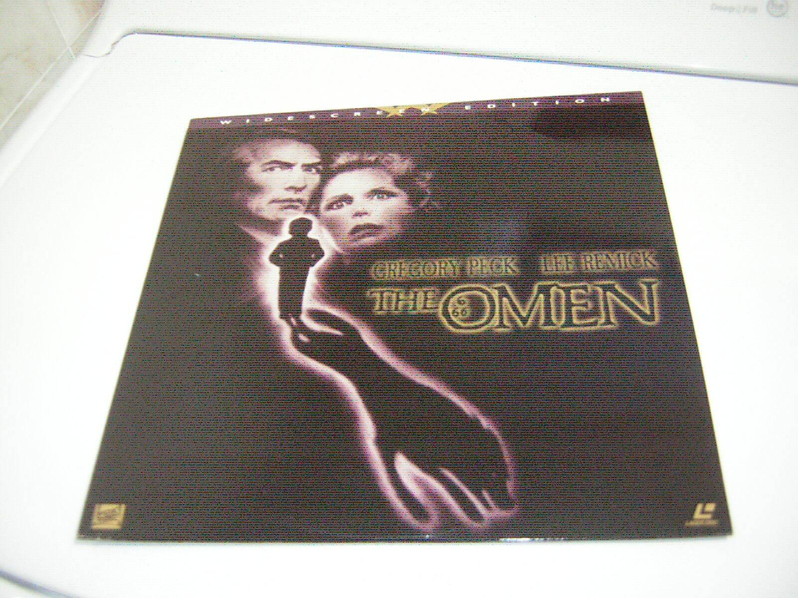 THE OMEN LASER  DISC 1976 VINTAGE HORROR GREGORY PECK LEE REMICK 