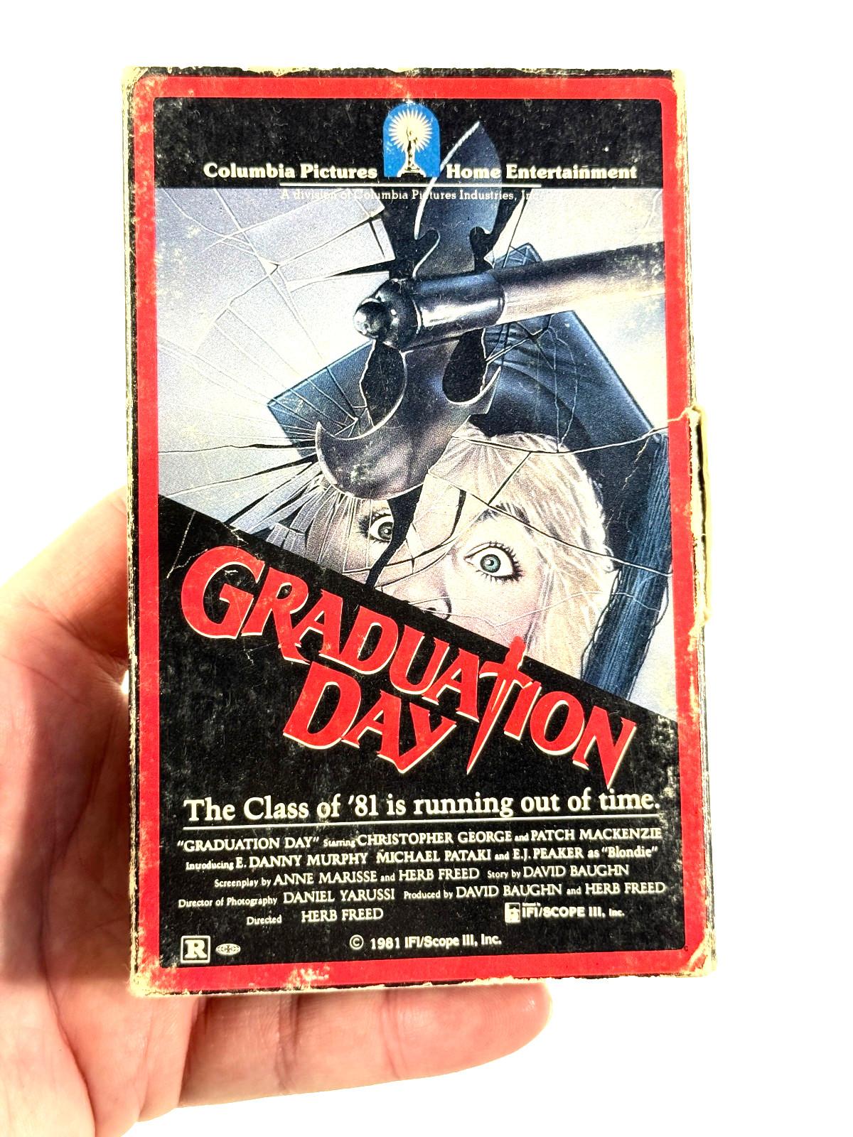 vtg BETA 1981 Graduation Day HORROR cassette tape BETAMAX