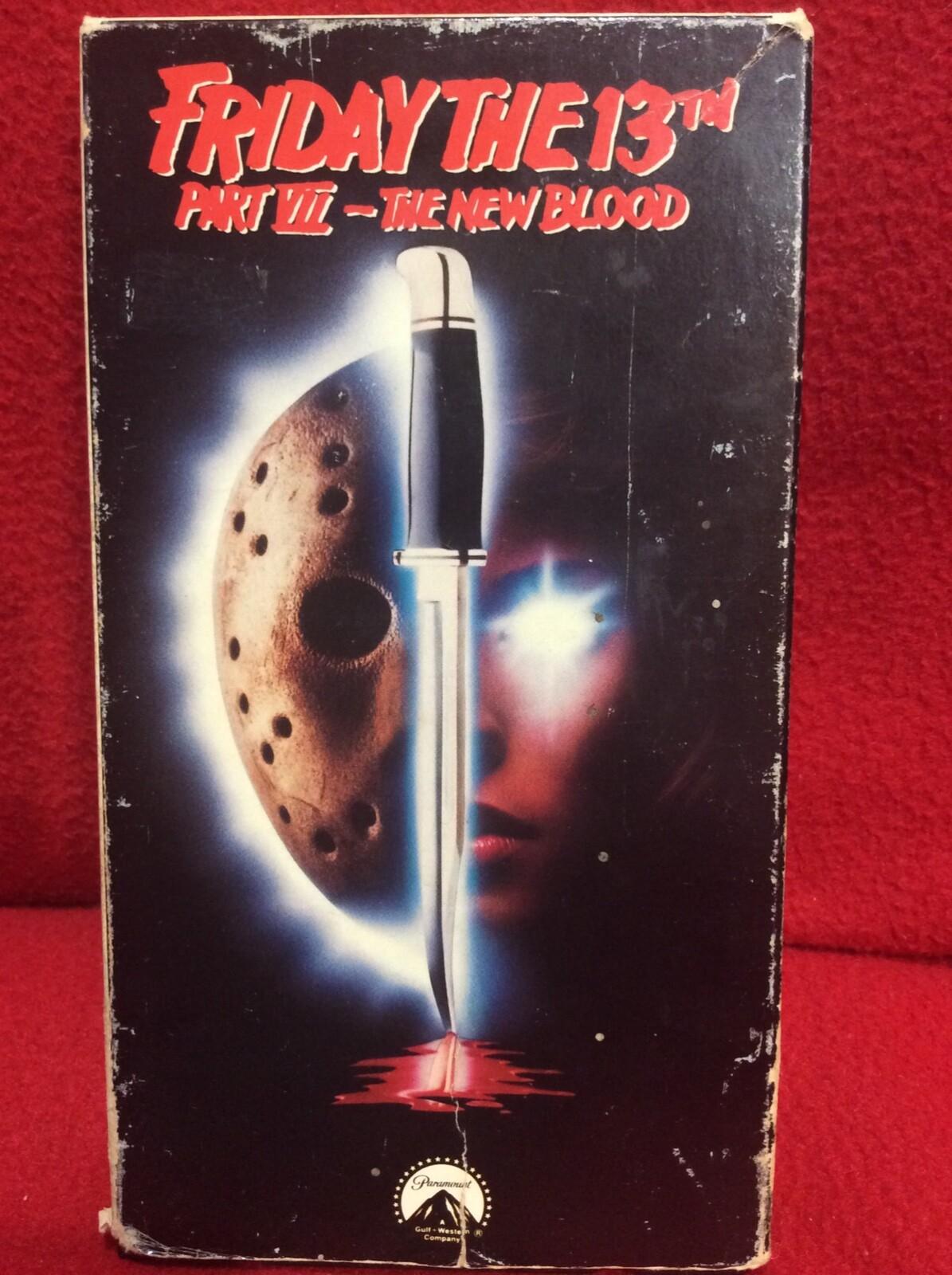 Friday the 13th 7 vhs Paramount 1988 Kane Hodder Harry Manfredini rare 