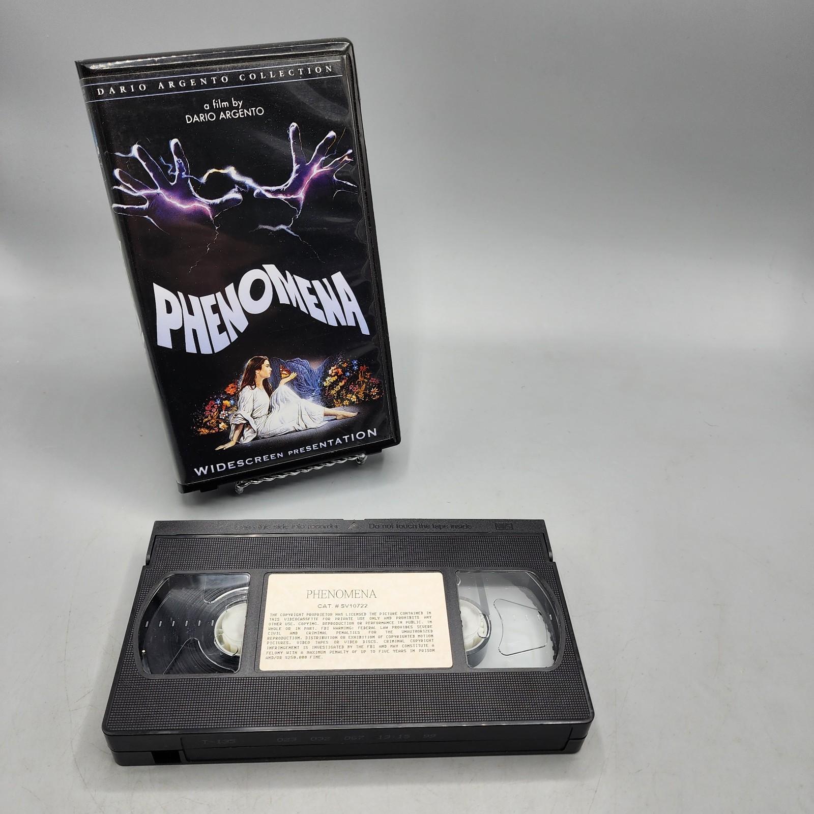 Phenomena VHS Tape 1984 1999 Dario Argento Creepers Anchor Bay Horror Film Rare