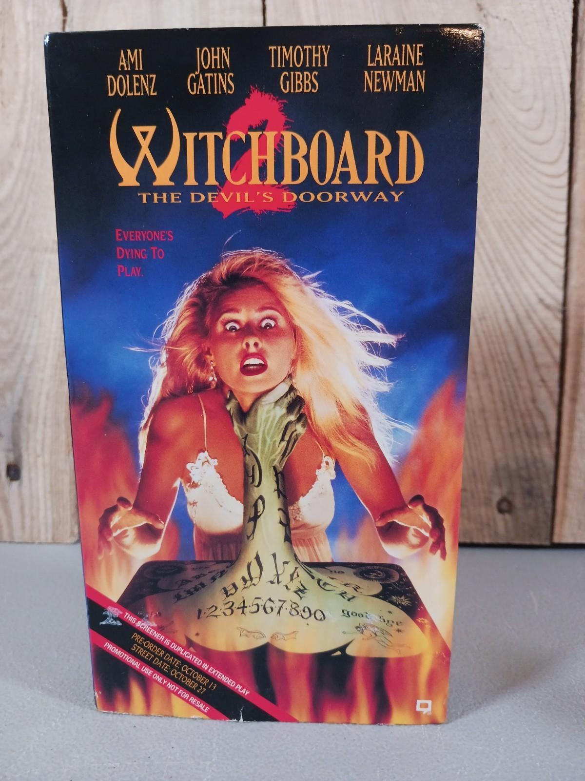 Witchboard VHS Used Horror Ouija Tim Gibbs Tawny Kitaen 1986 RARE PROMO EDITION 