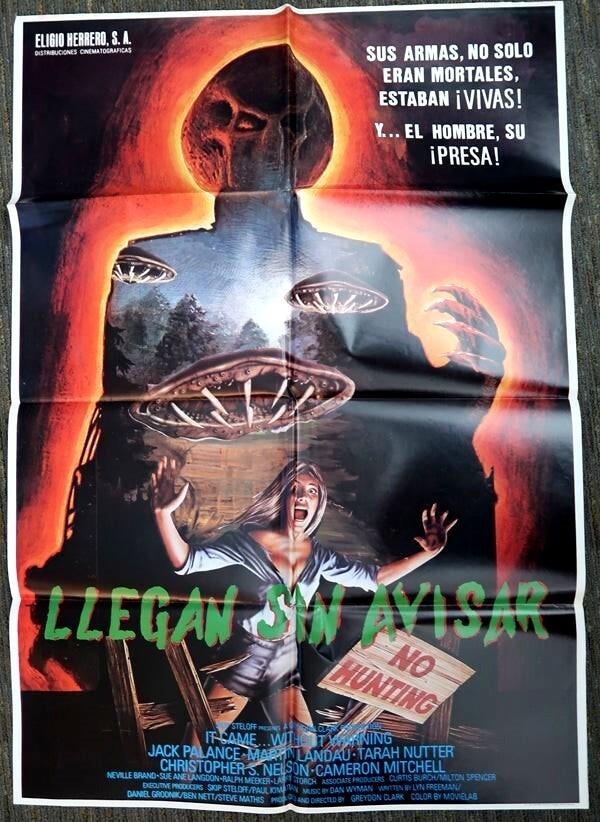 It Came Without Warning 1980 Cult Horror Original Spanish Movie Poster Great art