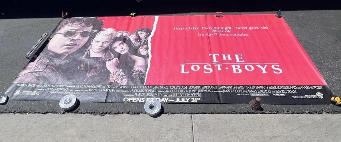 The Lost Boys 1987 Original Movie Poster 60x127" Huge Subway Billboard Display
