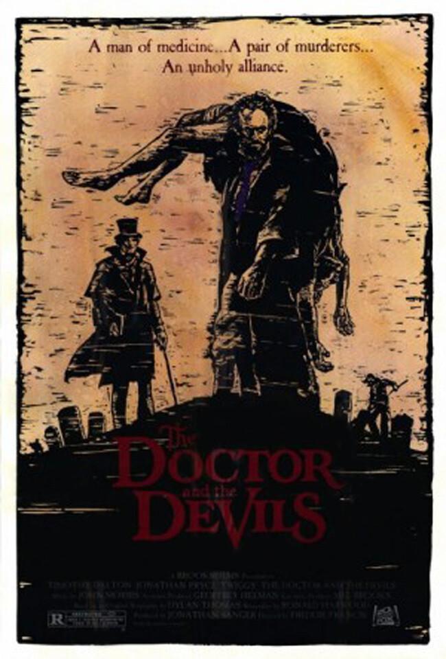 The Doctor and the Devils (1985) original movie poster - single-sided - folded
