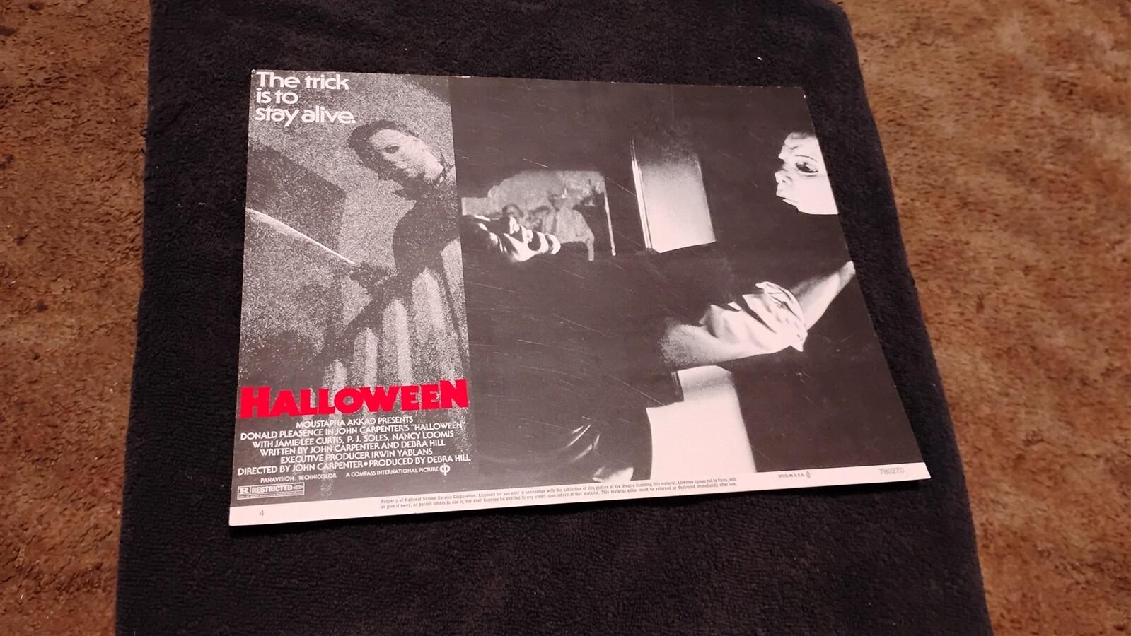 HALLOWEEN 1978 ORIG 11X14 LOBBY CARD #4 MICHAEL MYERS JOHN CARPENTER 