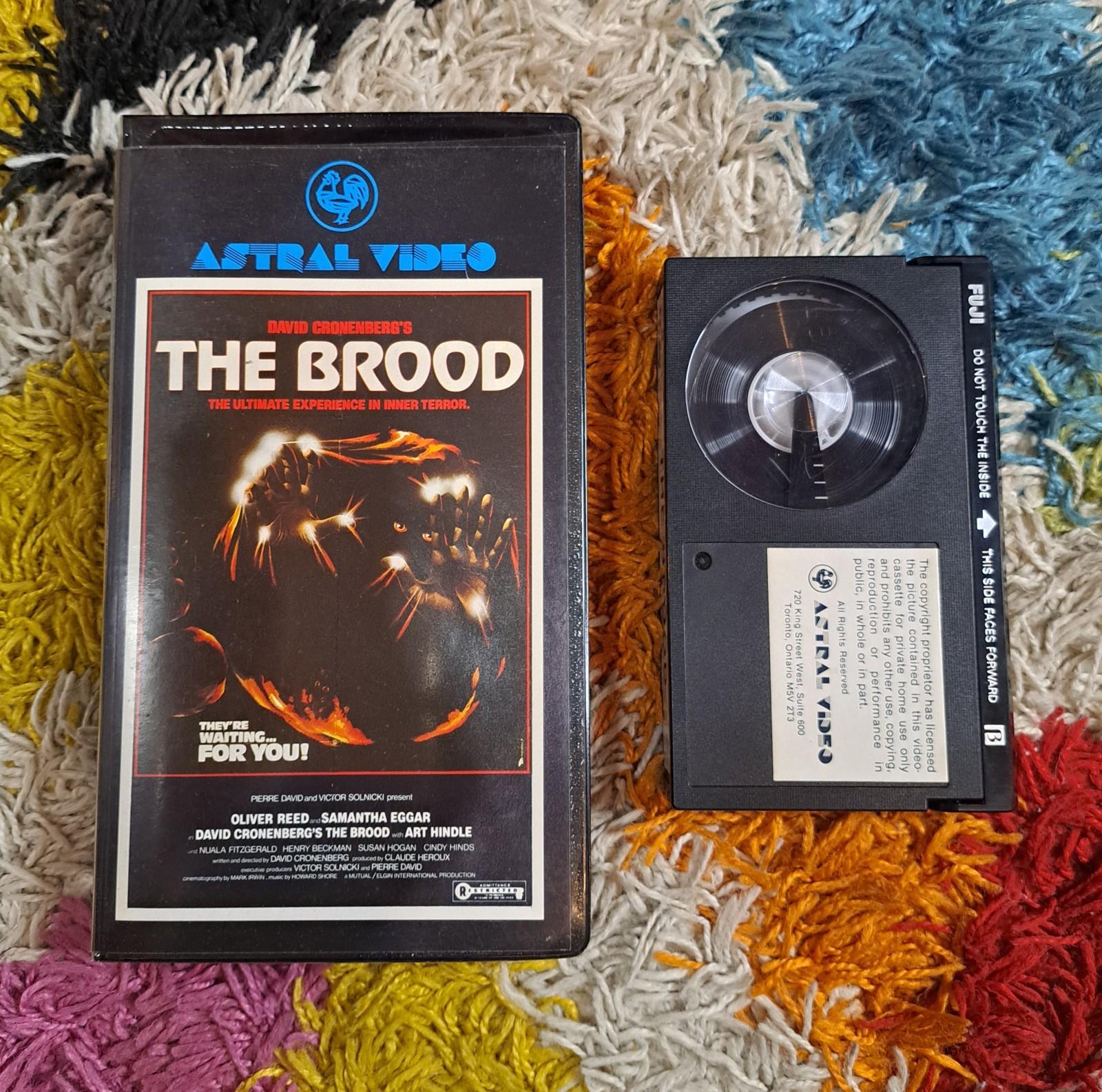 The Brood 1979 Horror Betamax Tape *Not VHS* Astral Clam Shell - Cronenberg 