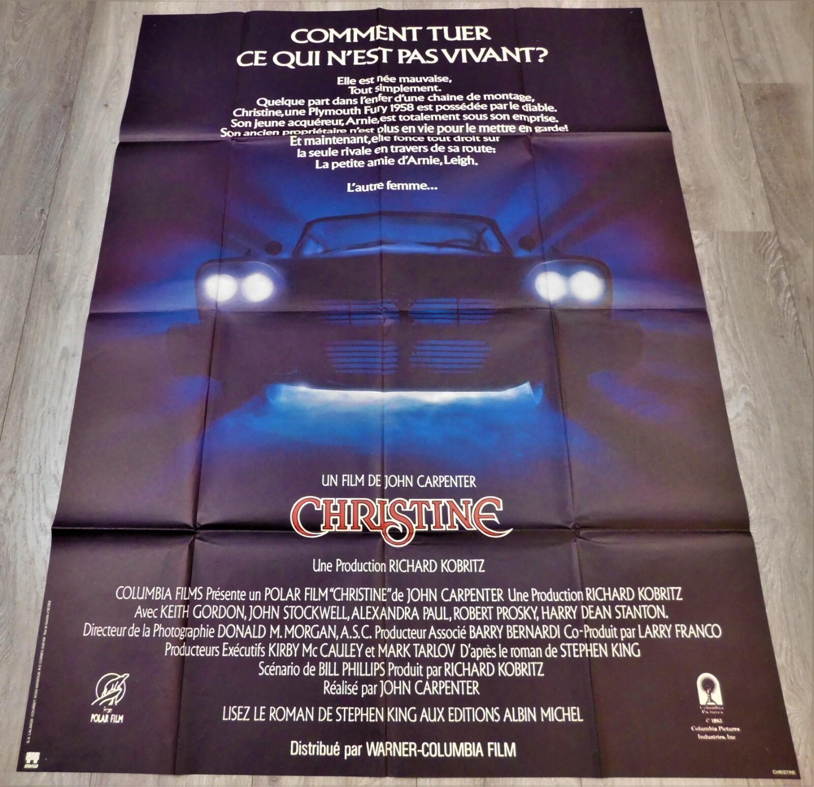 Christine French Movie Poster Original 47"63" 1983 John Carpenter