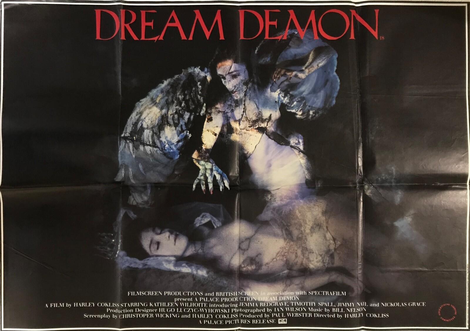 Dream Demon Original Movie Quad Poster 1988 Jemma Redgrave Timothy Spall