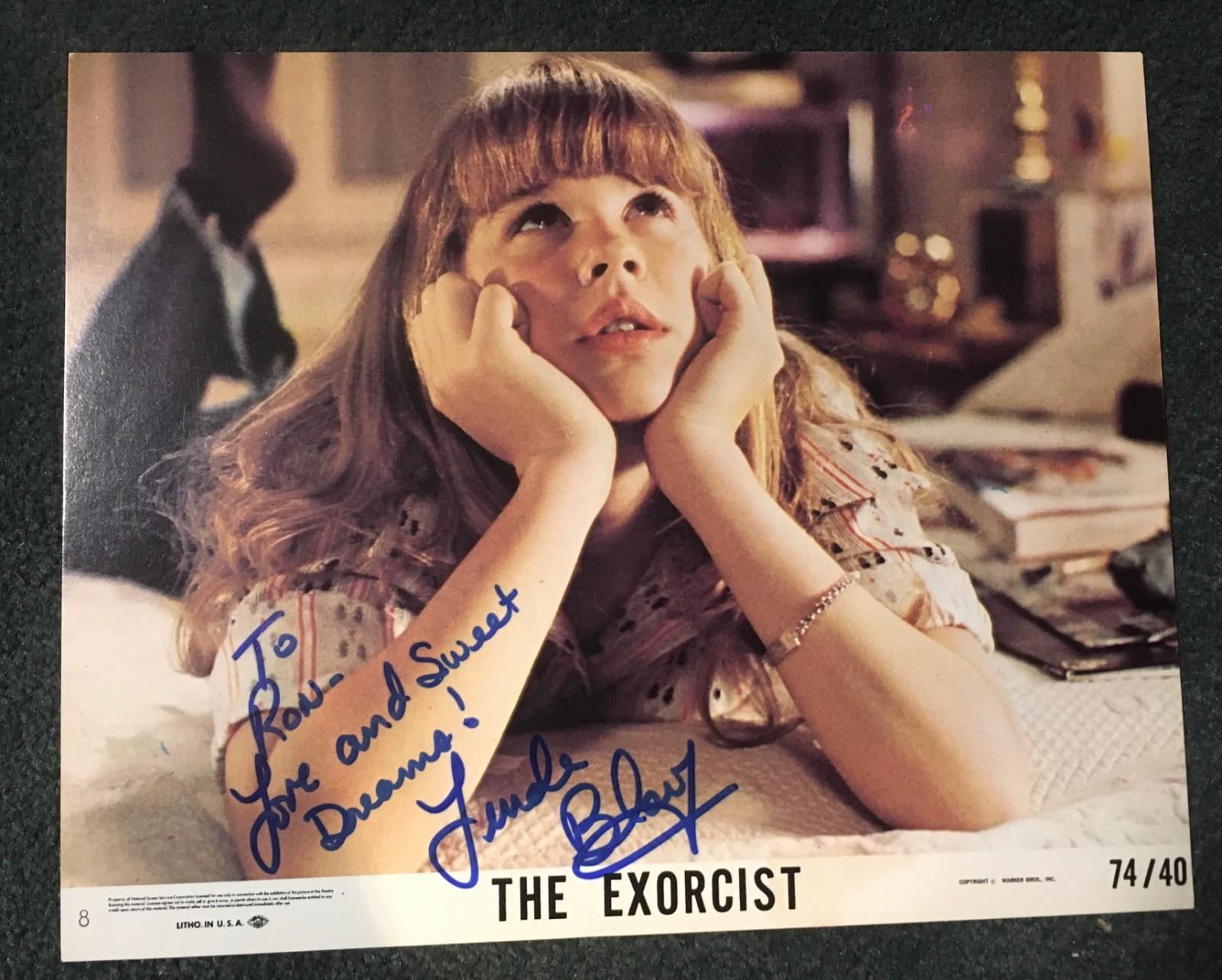 THE EXORCIST 1974 ORIGINAL 8x10 LOBBY CARD #8! LINDA BLAIR AUTOGRAPHED!