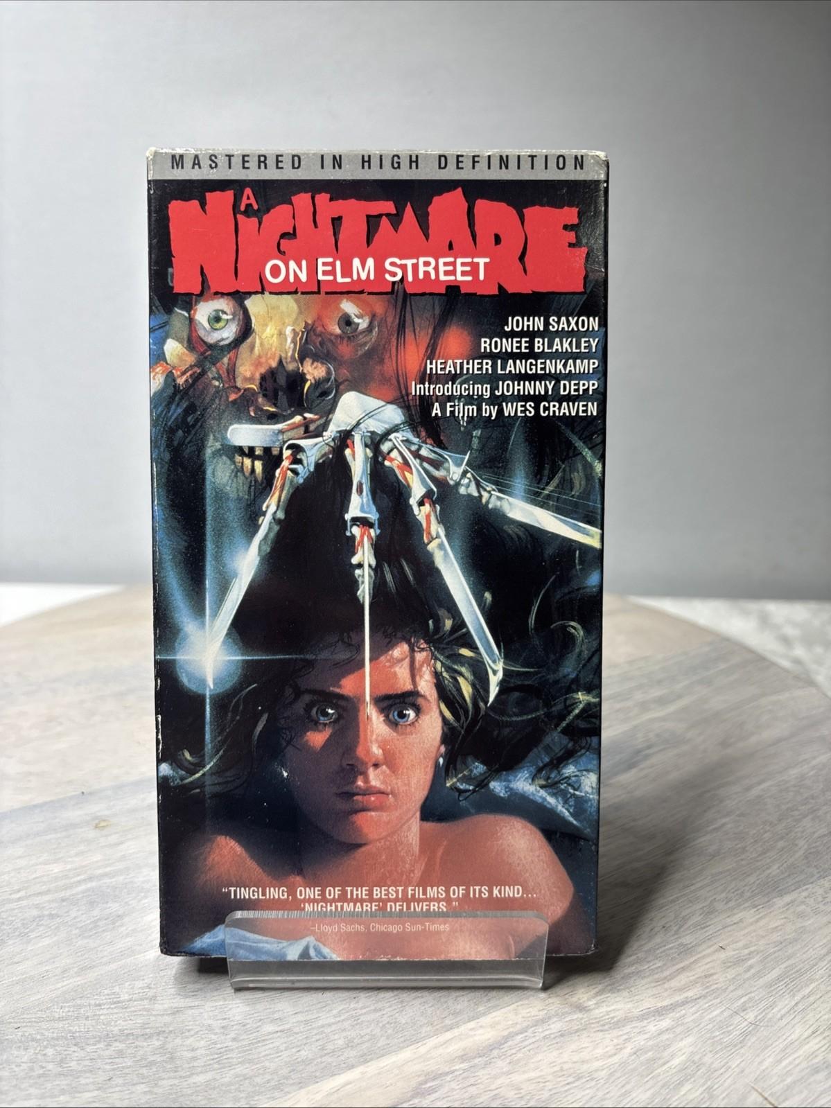 A Nightmare on Elm Street VHS 1984 Wes Craven Johnny Depp Horror Classic Vintage