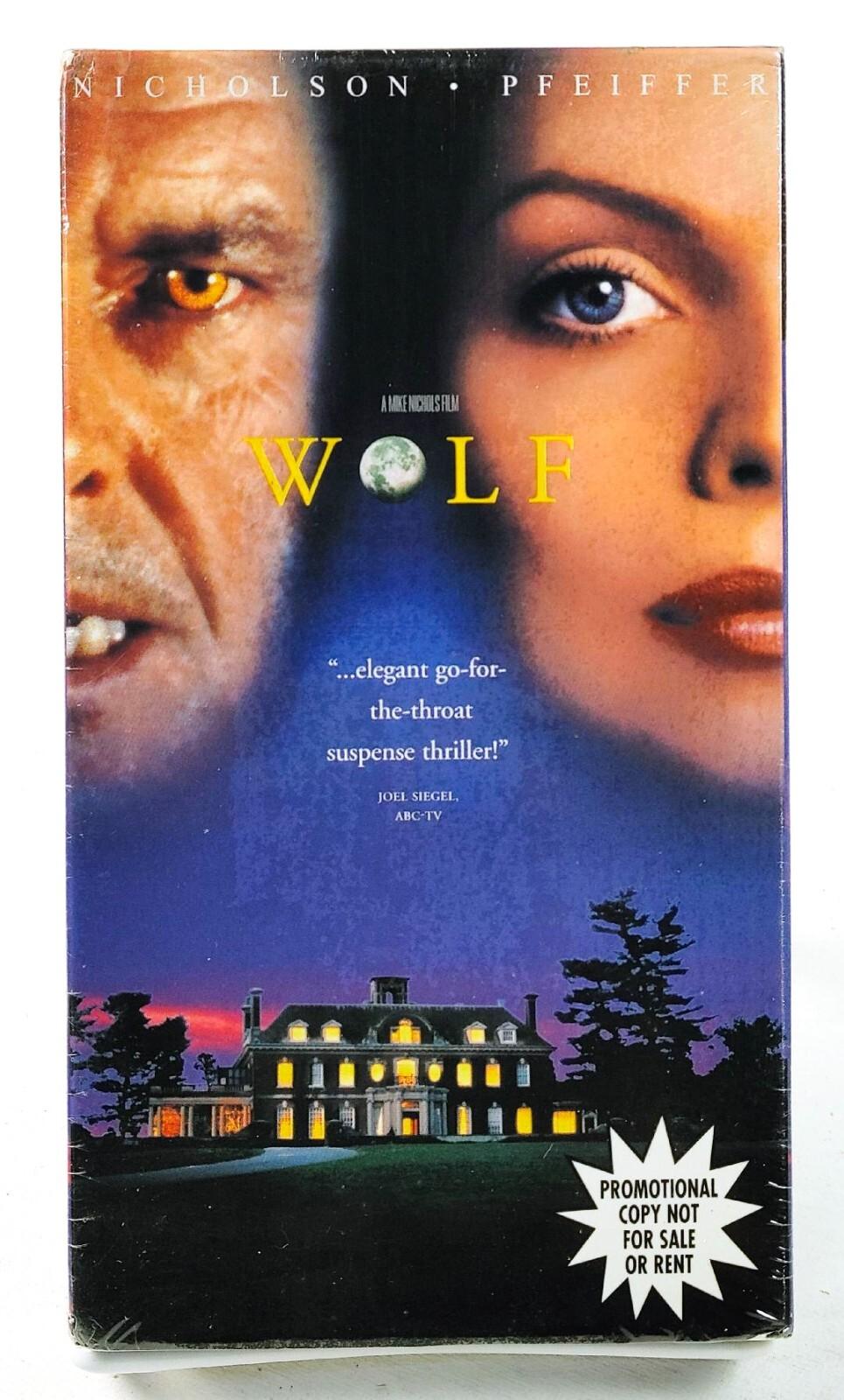 Wolf 1994 Horror VHS Extremely Rare Factory Sealed Promo
