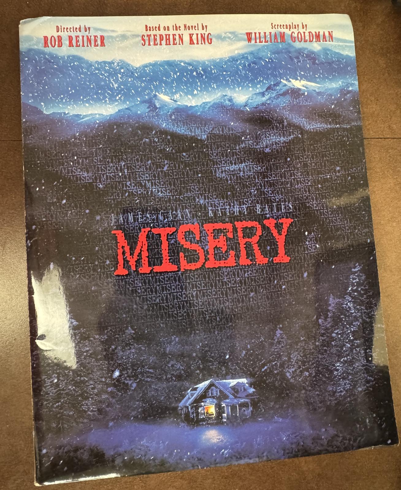 Misery Movie Press Kit Notes & Still Photos James Caan & Kathy Bates
