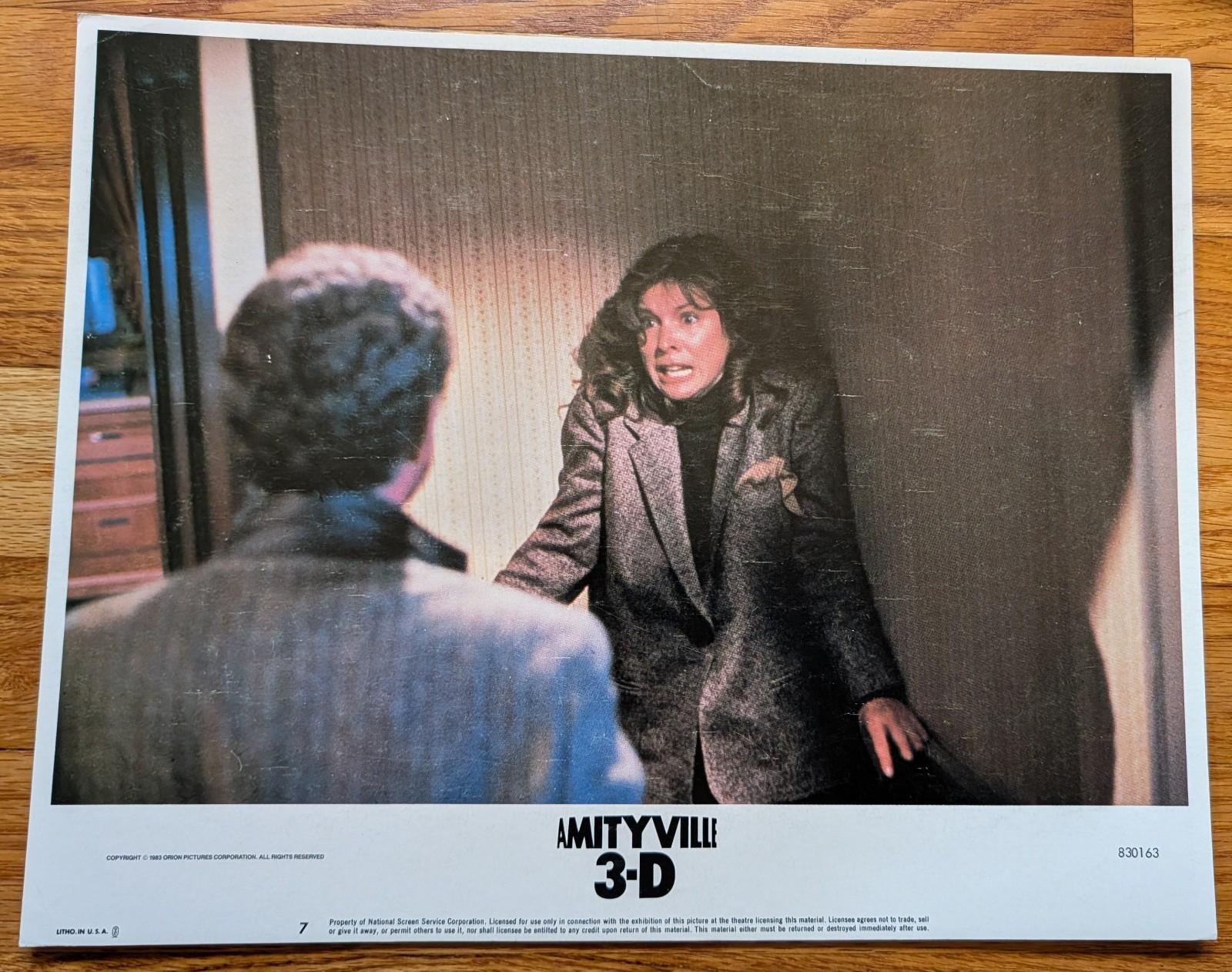 Amityville 3-D Movie Lobby Card 1983 14x11 Meg Ryan Tony Roberts Tess Harper