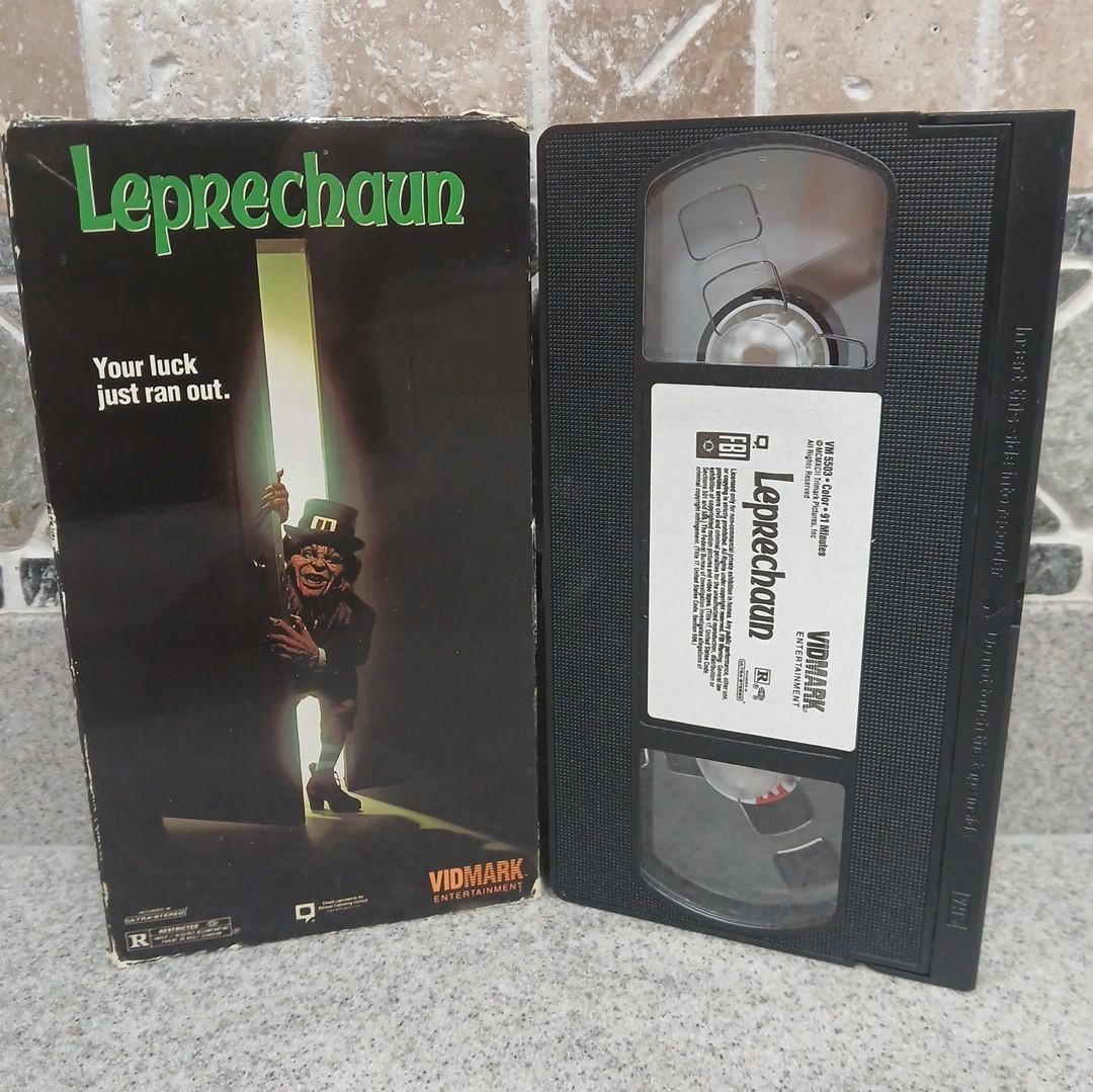LEPRECHAUN 1992 Vidmark Ent. Warwick Davis / Jennifer Aniston rare VHS A+ COPY