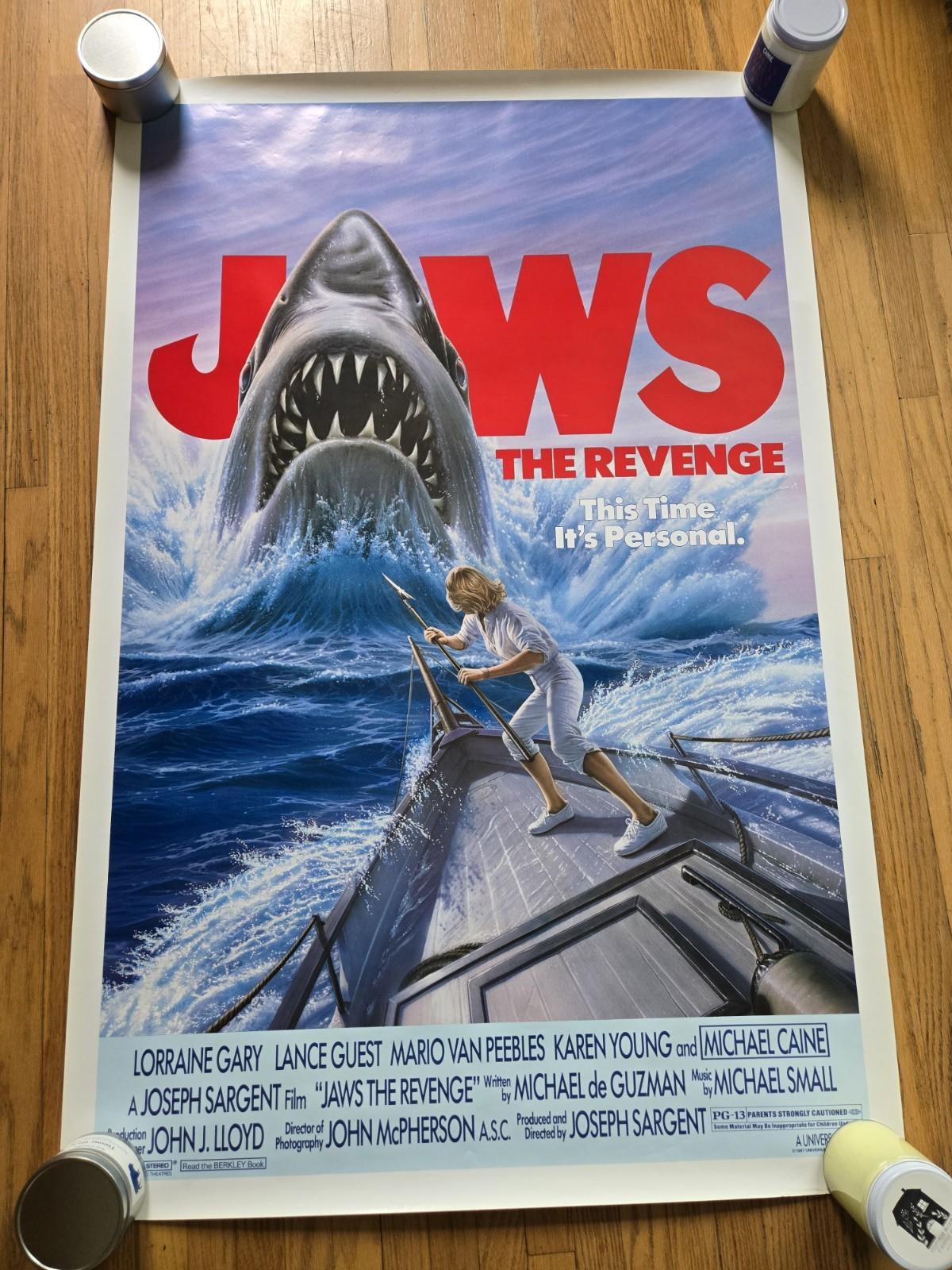 Jaws the Revenge - Original 1987 Rolled Movie Poster - Michael Caine