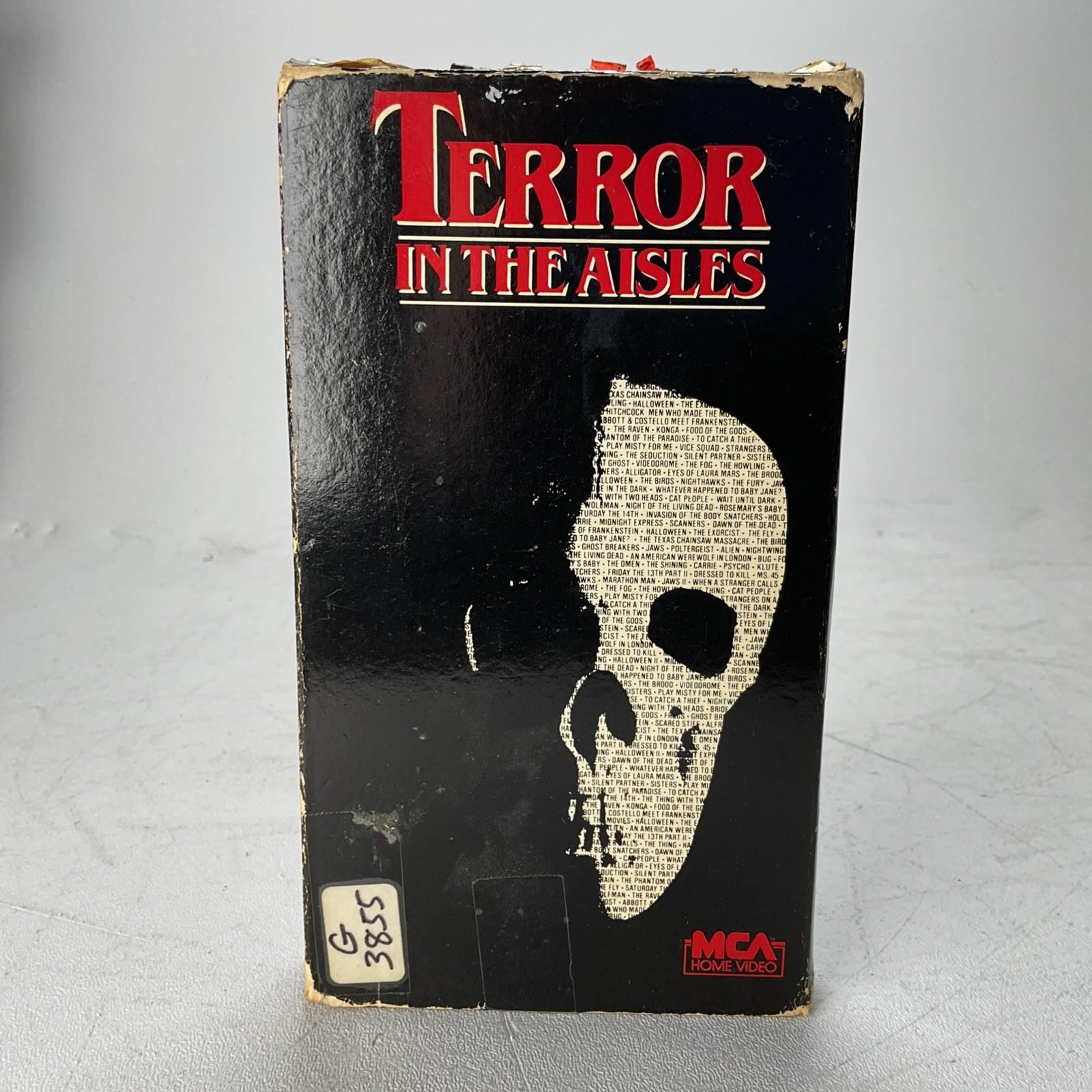 Terror in the Aisles- Classic Horror Film VHS MCA Home Video  RARE
