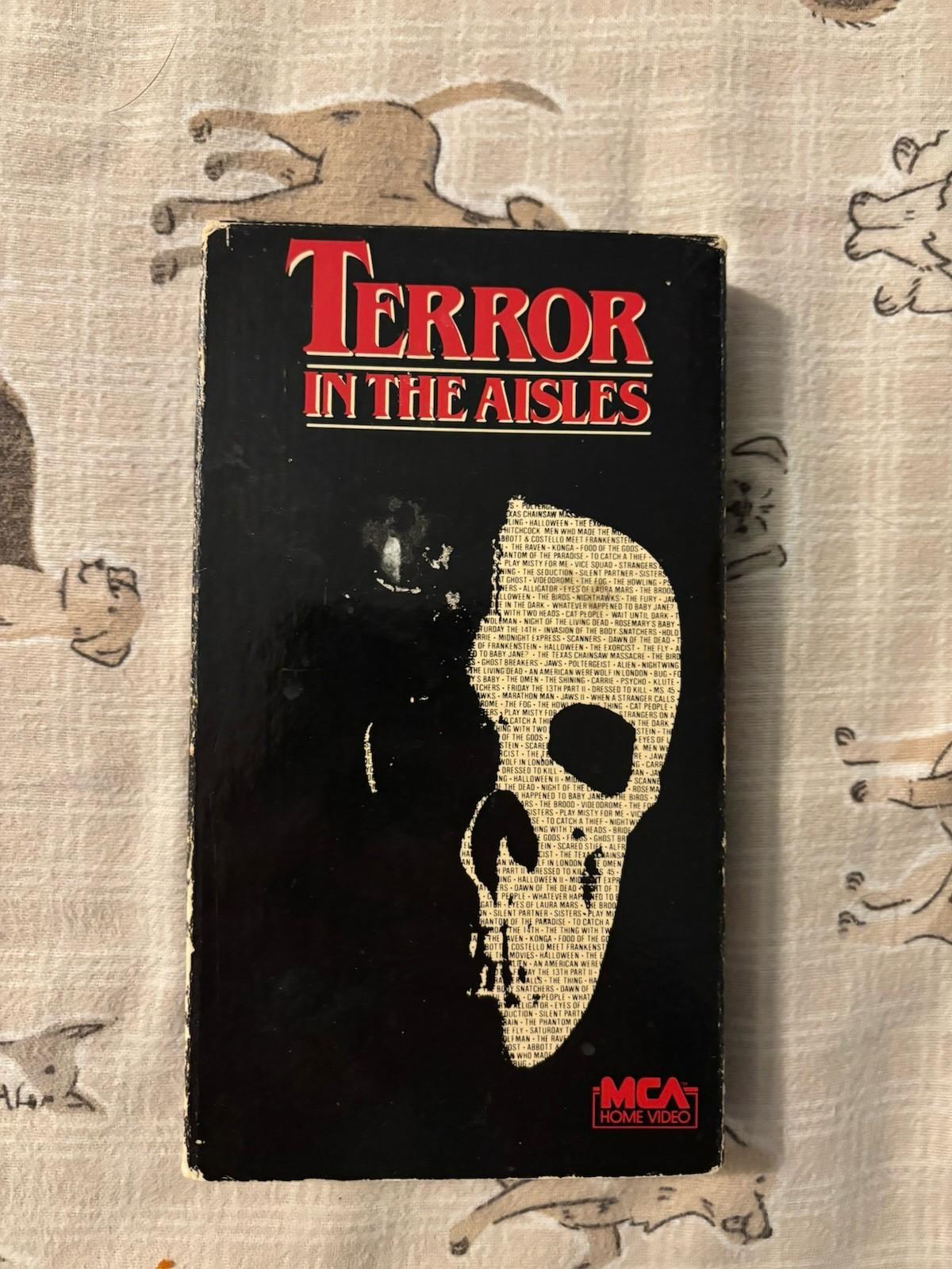 Terror In The Aisles VHS 1984 Horror Compilation Home Video Original Case Movie