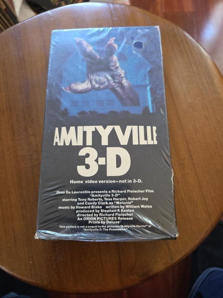 Amityville 3-D (1984) VHS Horror Shrink Vestron Video 2F