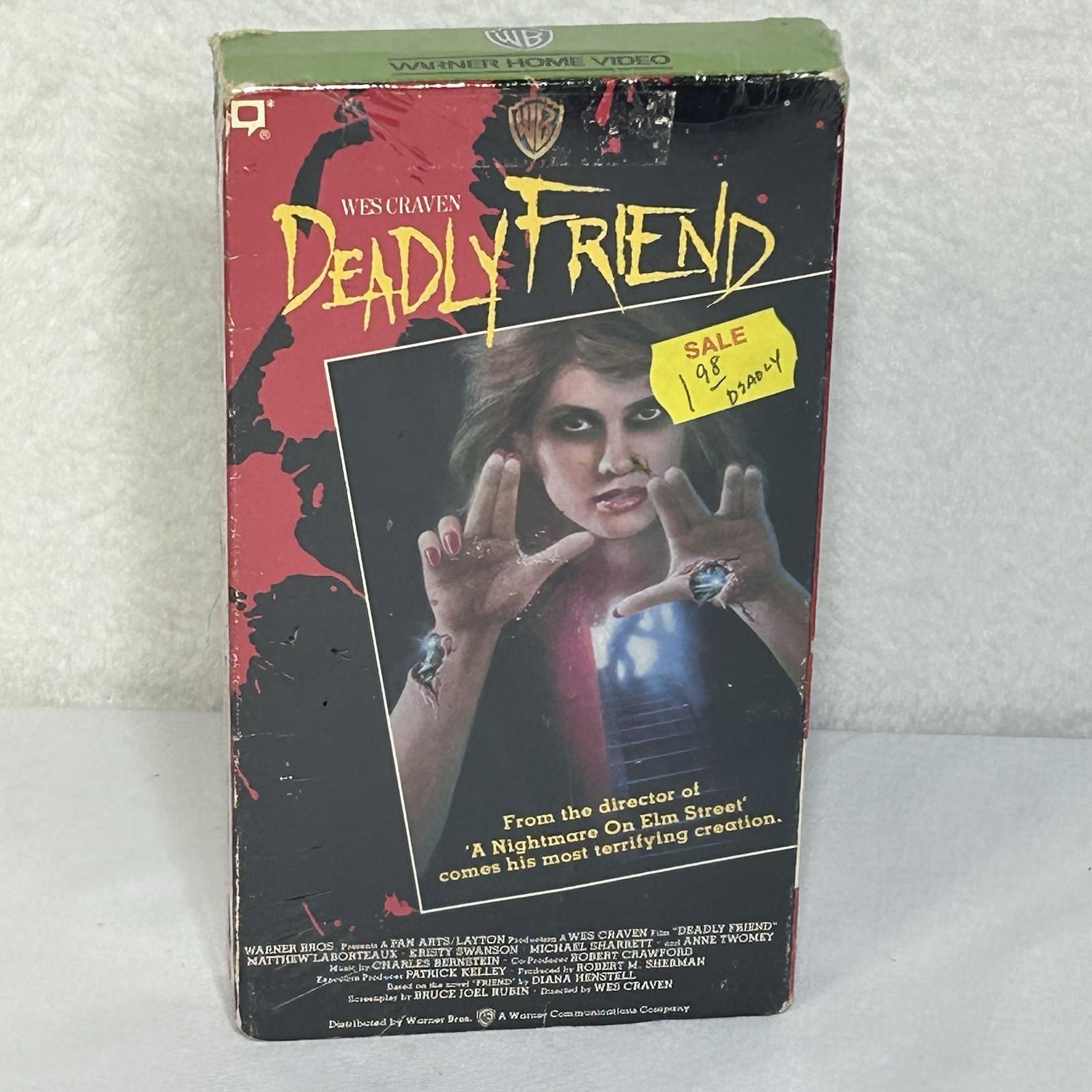 Deadly Friend Vhs Wes Craven Kristy Swanson Horror Cult Rental 1986 Resealed