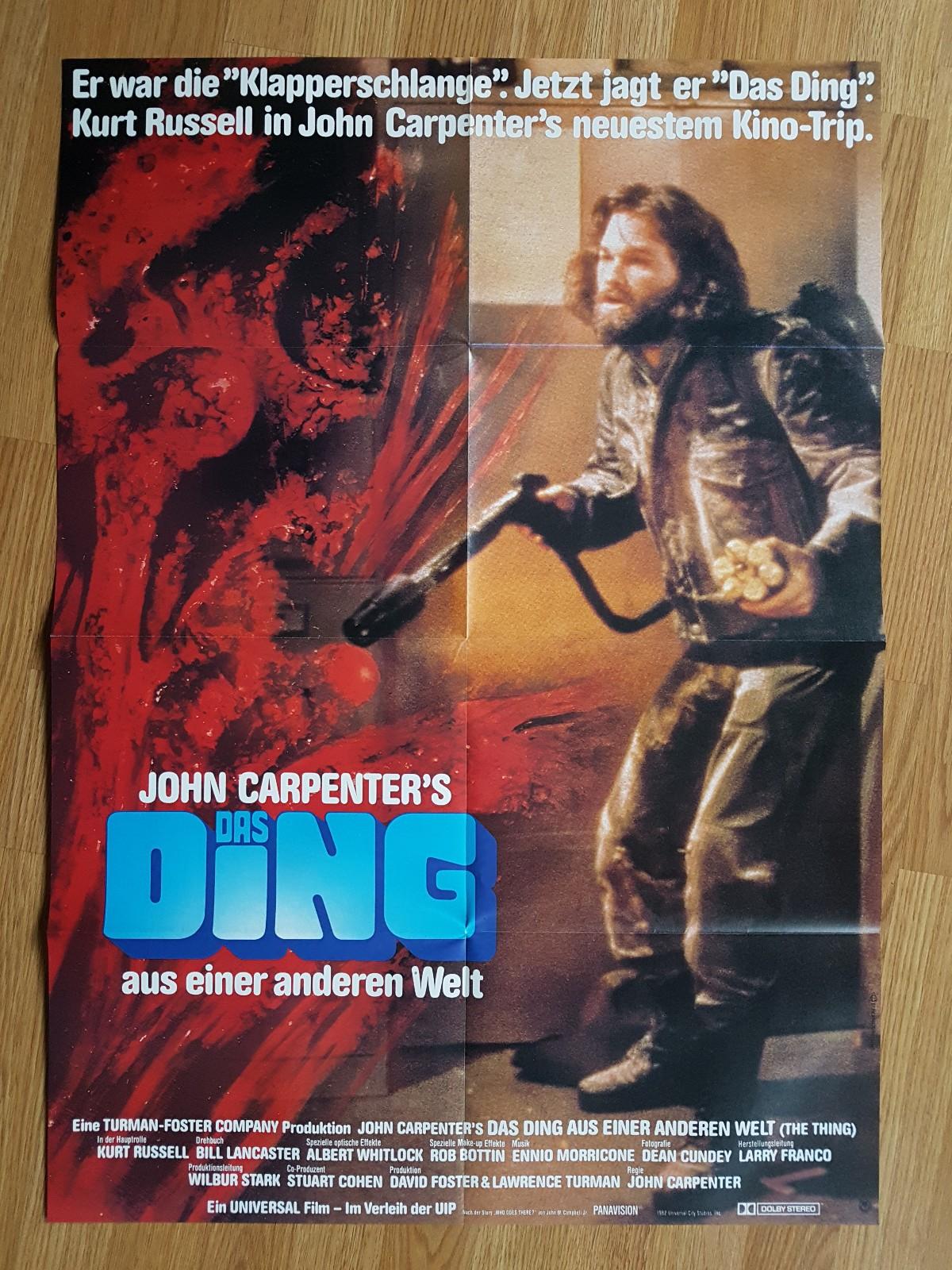 The Thing -  JOHN CARPENTER - rare German 1-sheet 1982 - Kurt Russell  Sci-Fi