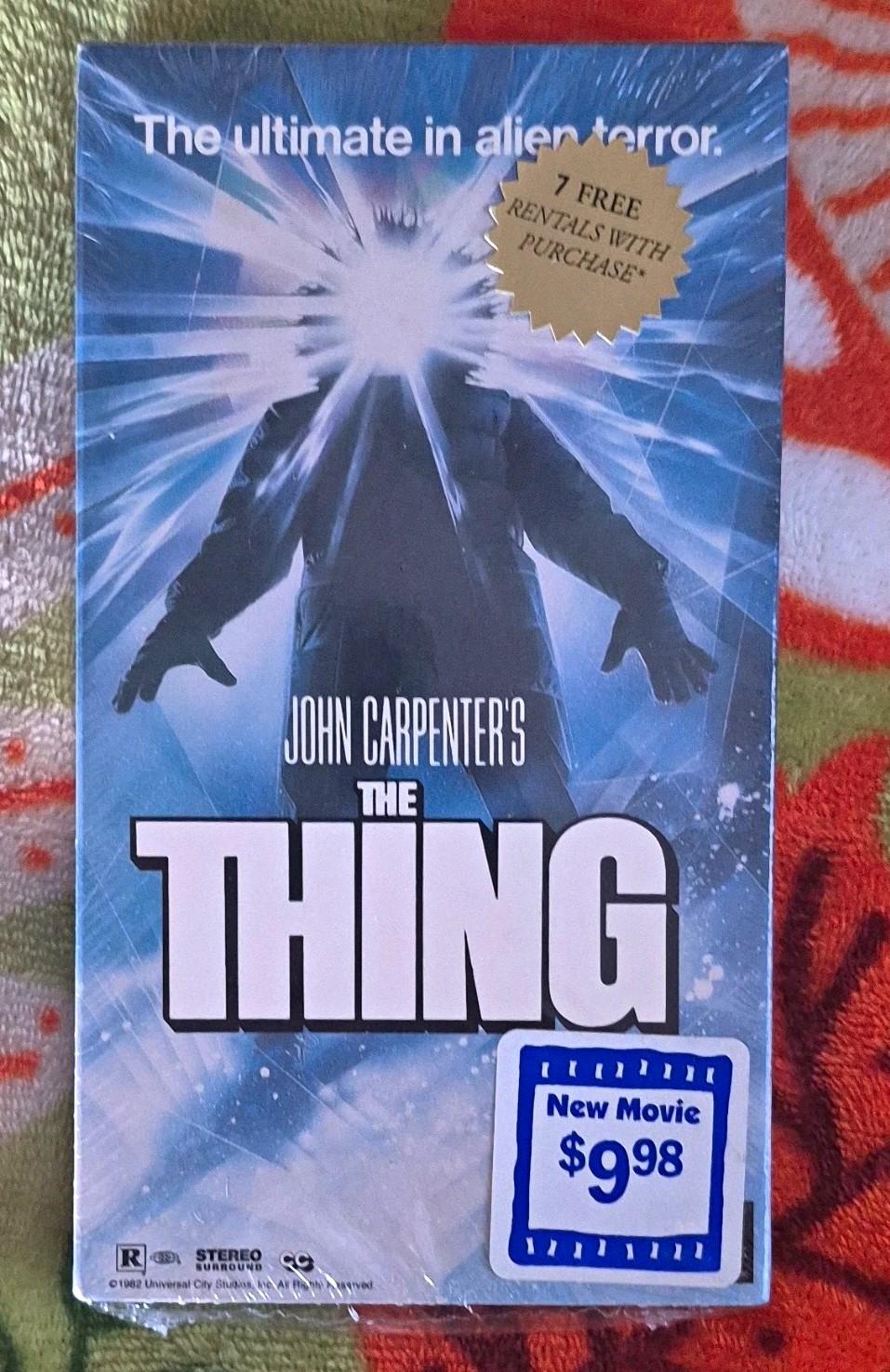 MCA Universal The Thing (1982) VHS NTSC R Horror Sci-Fi John Carpenter Sealed!