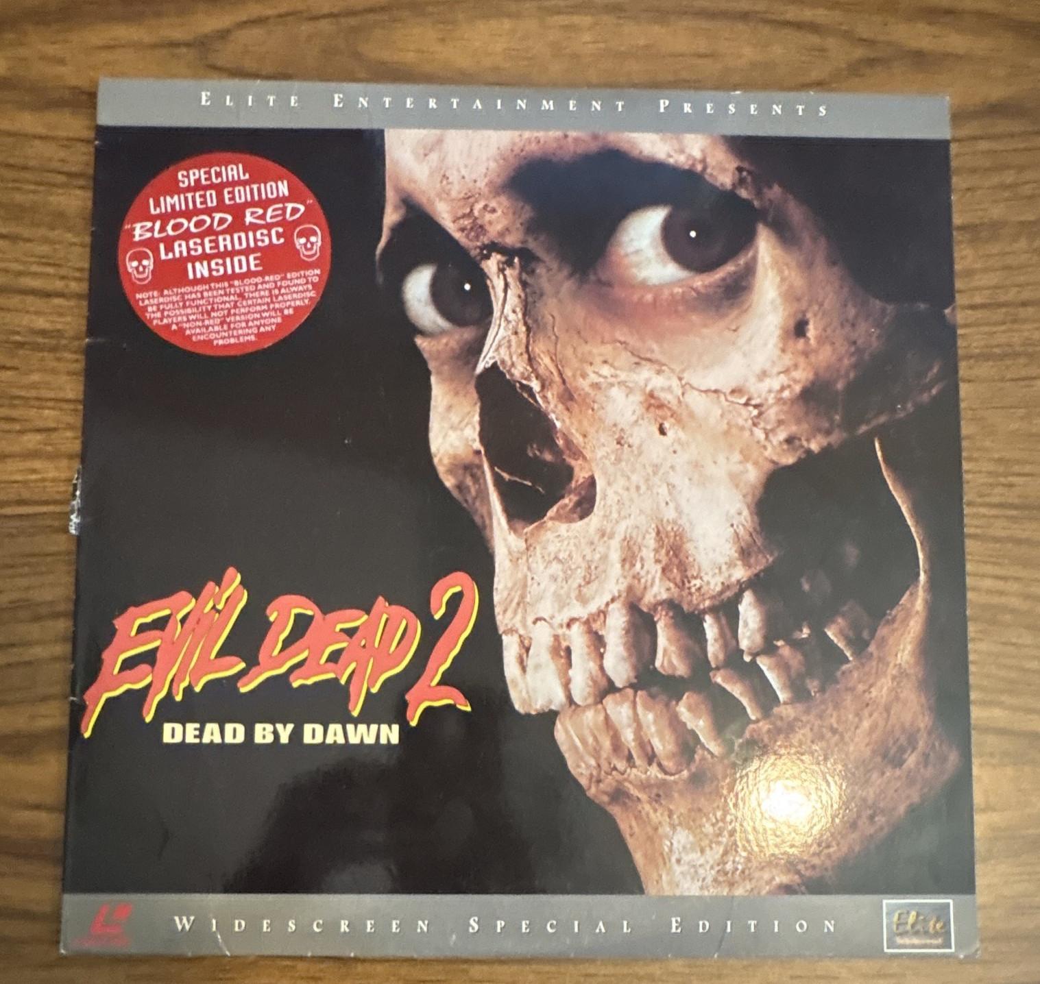 RARE Evil Dead 2: Dead by Dawn LaserDisc Widescreen Special/Limited 1987 NC-17