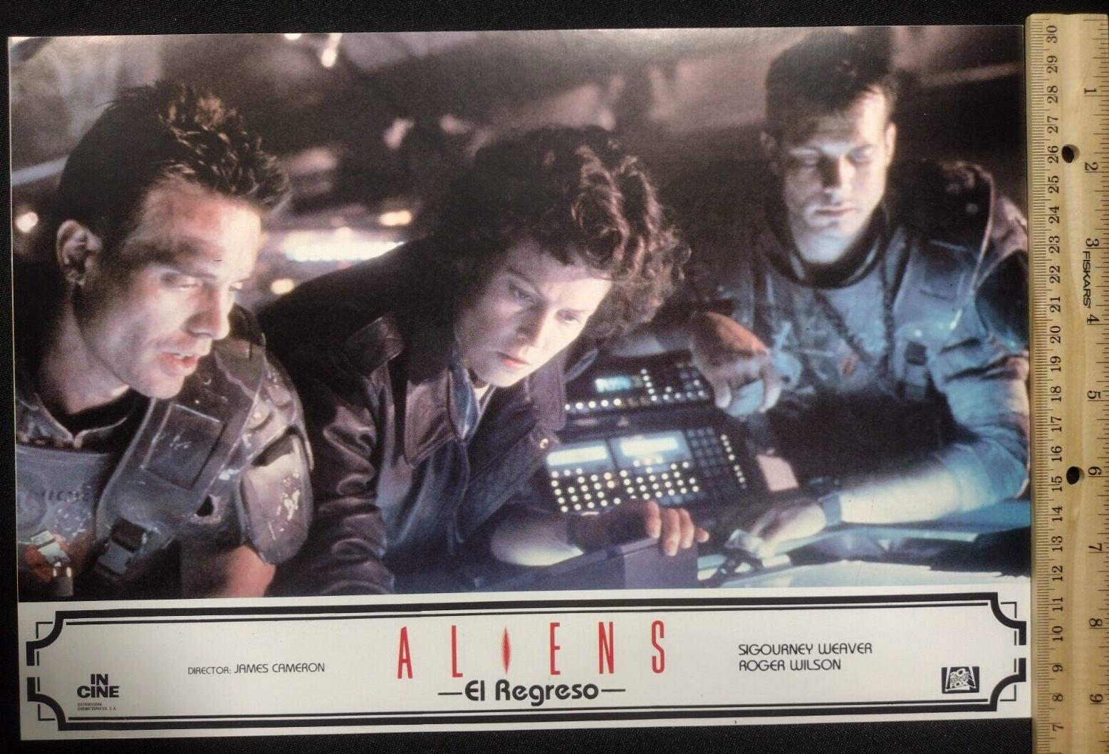 1986 Original Aliens Ripely Spanish Fox Press Kit Movie Lobby Card Mint JC
