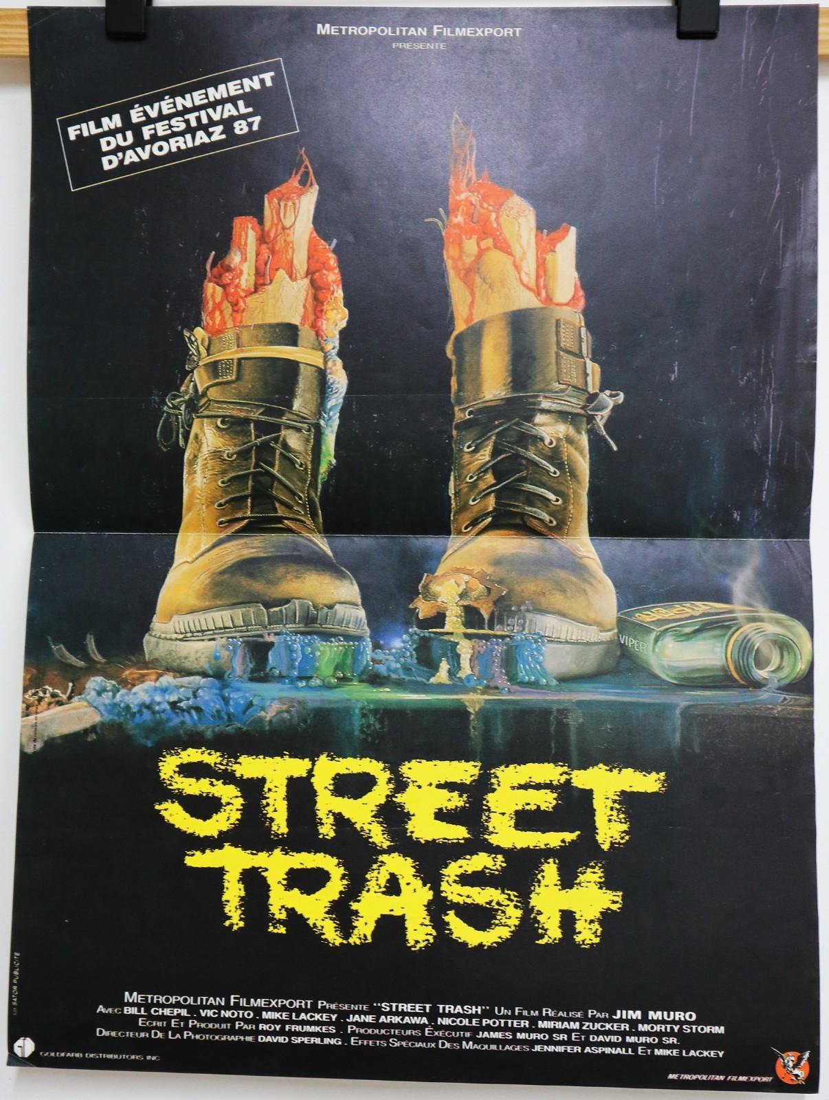 STREET TRASH 1987 Vintage Small French Original Movie Poster 40x55cm