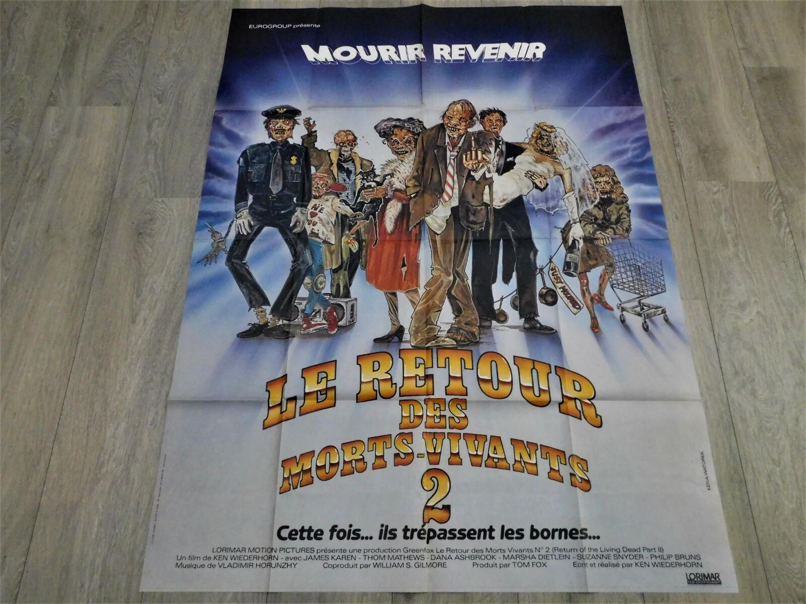 Return of the Living Dead: Part II French Movie Poster Original 47"63" 1988