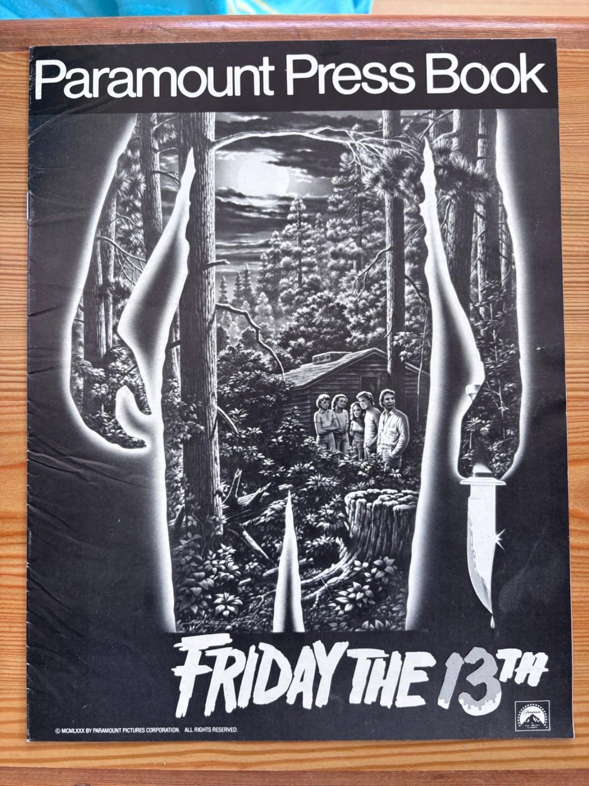Friday the 13th 1980 Original Paramount Pressbook Movie Horror Kevin Bacon