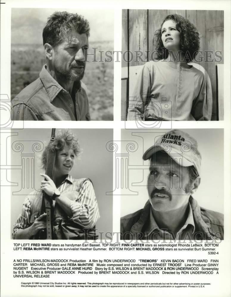 1990 Press Photo The starring cast members of "Tremors." - nop95220