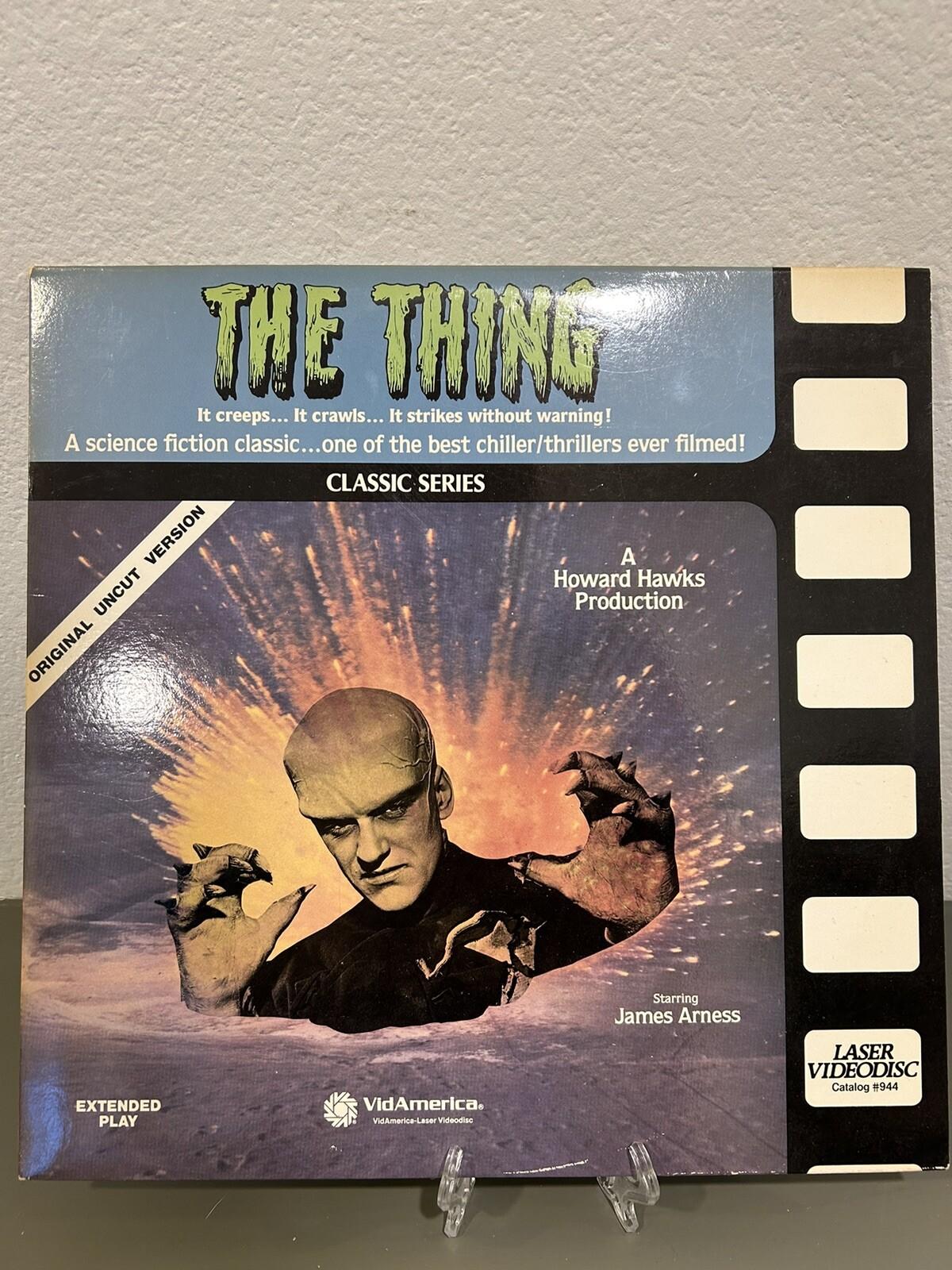 THE THING Laserdisc LD EXCELLENT CONDITION VERY RARE FROM ANOTHER WORLD ORIGINAL