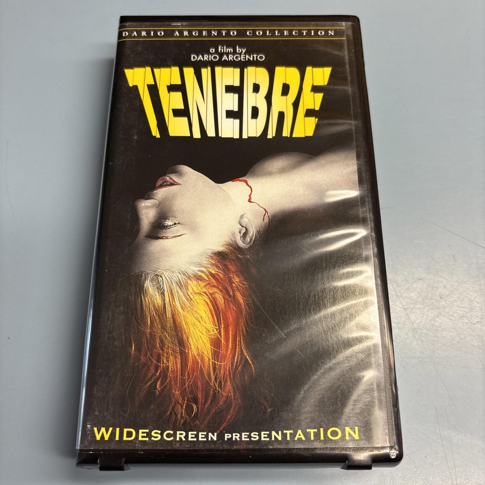 VHS HORROR tape TENEBRE  Anchor Bay Clamshell Release