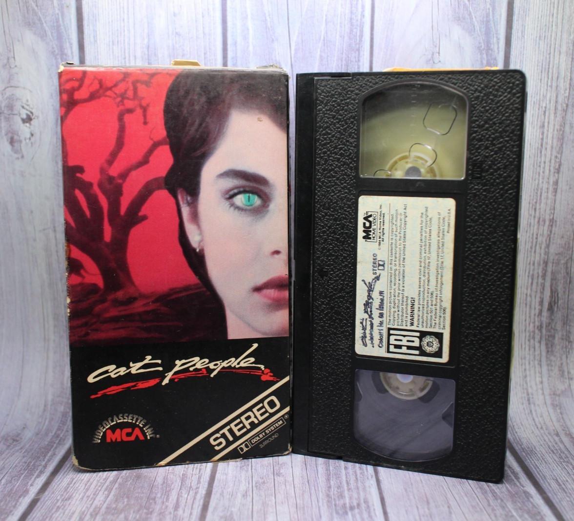 Rare Cat People 1982 VHS Tape RCA Rainbow Kinski 1990s Erotic Horror Bowie