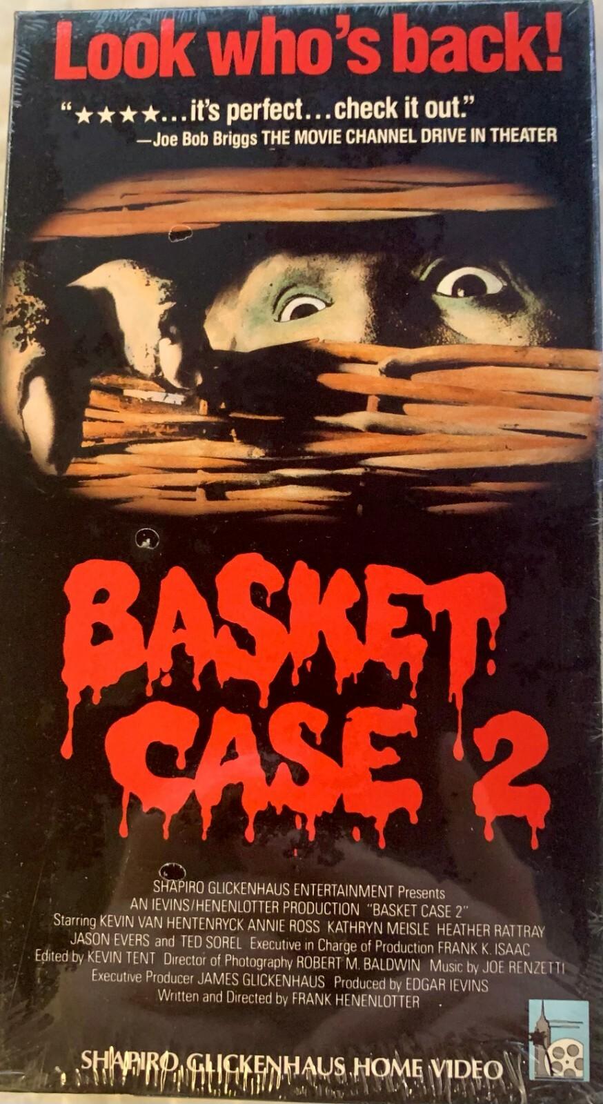 Basket Case 2 (VHS, 1990) RARE CULT VINTAGE OOP NEW SEALED VINTAGE WATERMARKS!