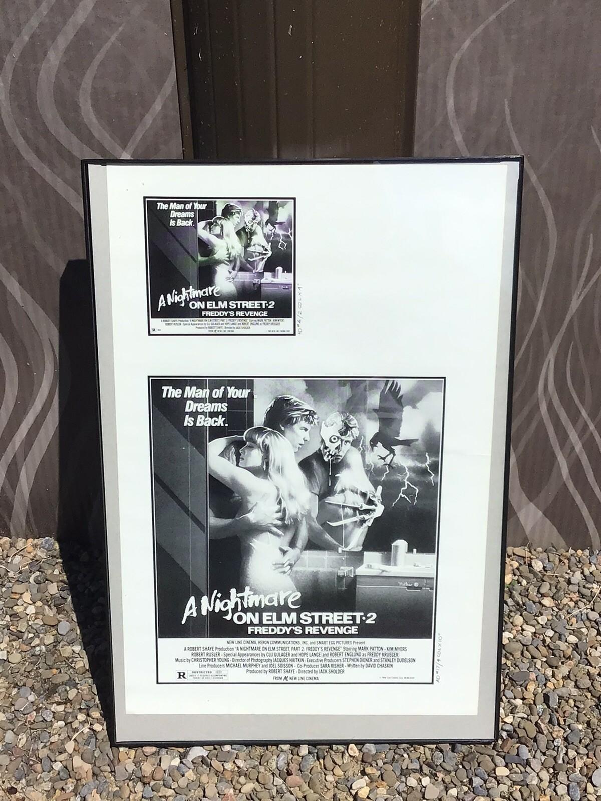 Rare Original 1985 Nightmare on Elm Street 2: Freddy’s Revenge Advertising Promo