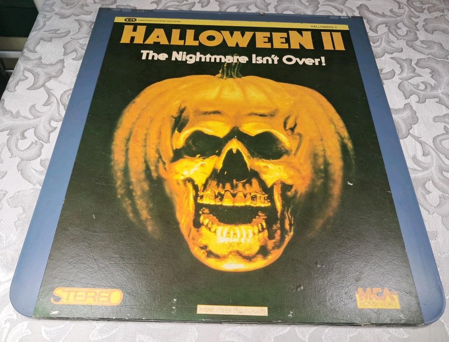 Halloween II CED 1981 VideoDisc MCA Horror Halloween 2 Michael Myers Untested