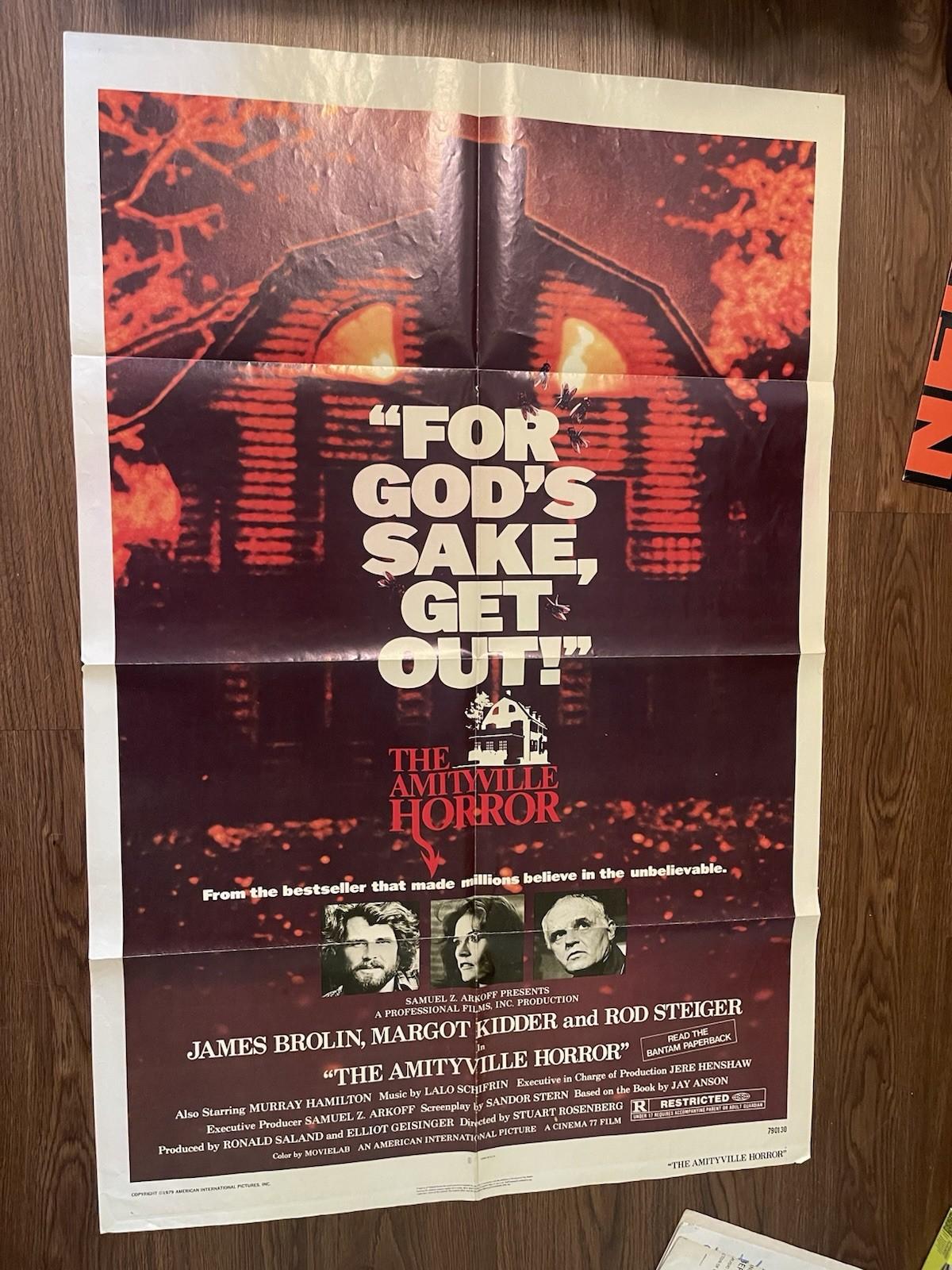 Amityville Horror 1979 Original One Sheet Movie Poster 27x41