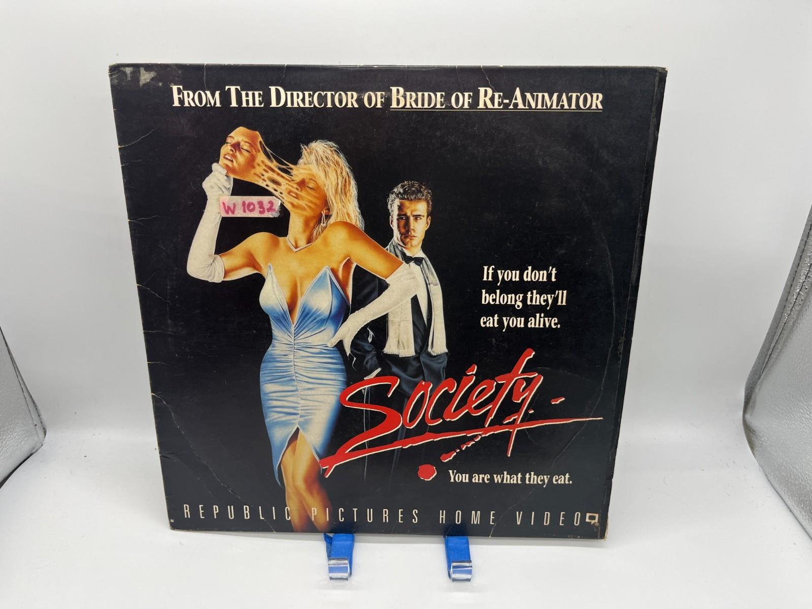 "Society" Extended Play Laserdisc LD - Brian Yuzna